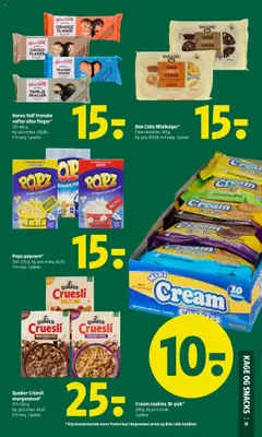 Coop 365 Tilbudsavis gyldig fra 07.08.2025 | Side: 17 | Produkter: Cookies, Vafler, Vanilje, Flager