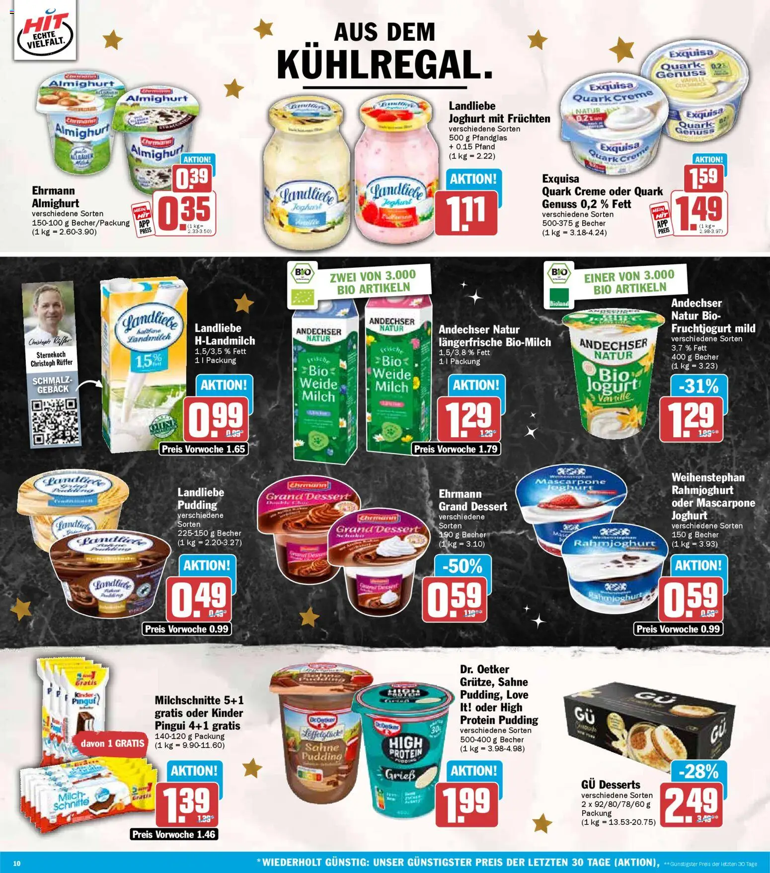 HIT Prospekt 	 – gültig ab 08.12.2025 | Seite: 10 | Produkte: Mascarpone, Creme, Exquisa, Sahne