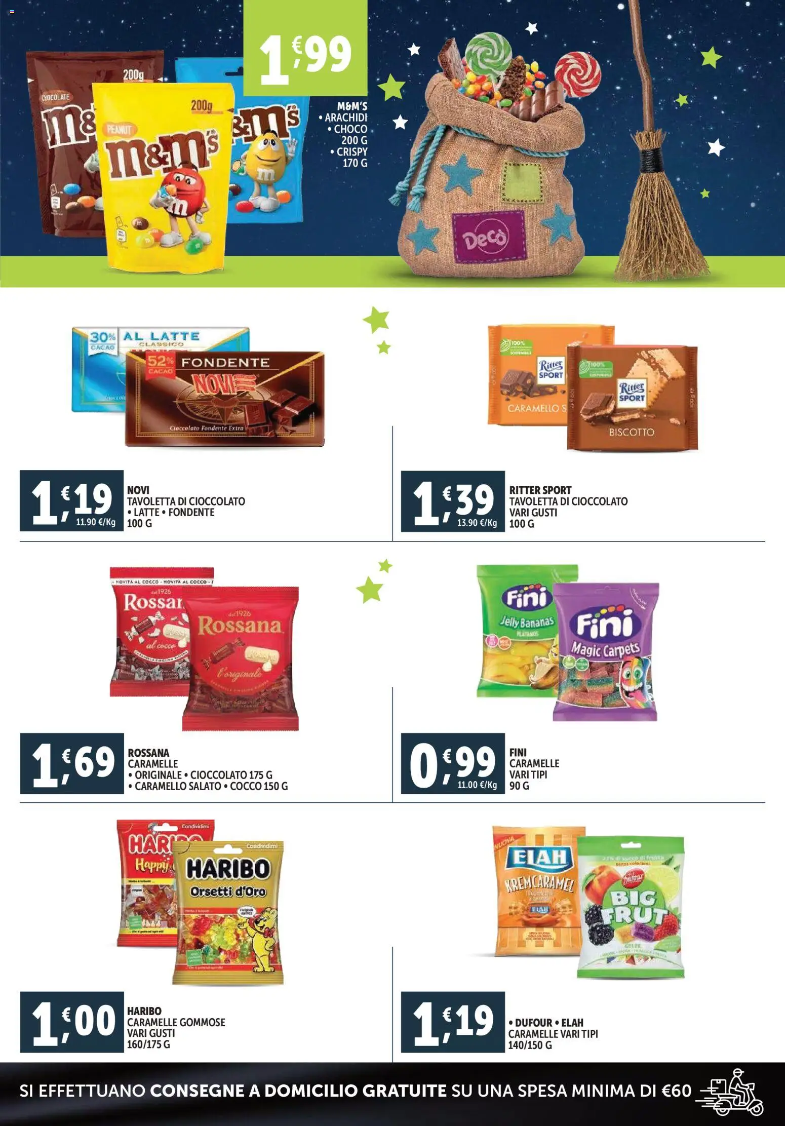 Volantino Decò del 29.12.2025 | Pagina: 9 | Prodotti: Cioccolato, Latte, Arachidi, Cacao