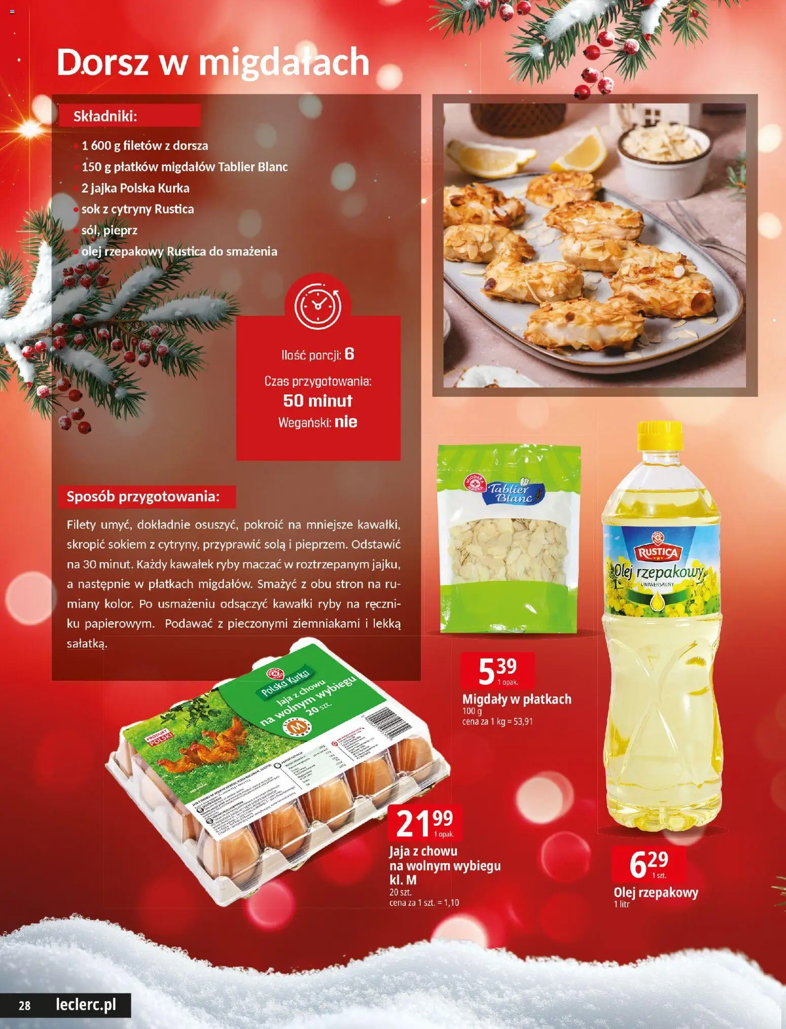 E.Leclerc Gazetka - Radom Święta od 09.12.2025 | Strona: 28 | Produkty: Cytryny, Dorsz, Jaja, Pieprz