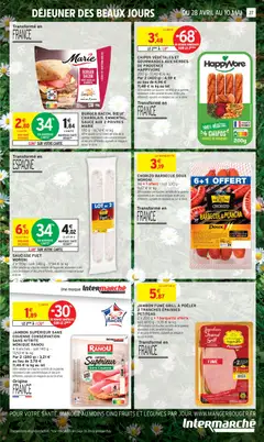 Intermarché - Prévisualisation de CHORIZO BARBECUE DOUX, X6 + 1 offert - soit 330 g - Chorizo for barbecue. valide à partir de 28.04.2026 | Page: 19 | Produits: Plancha, Chorizo, Poêle, Herbes de provence