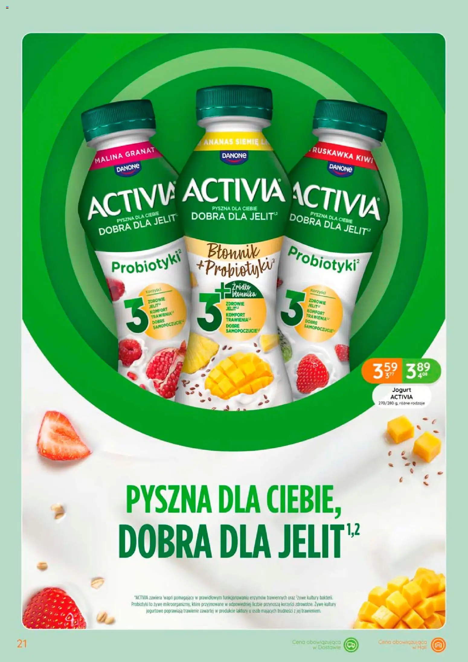 Eurocash gazetka od 02.04.2026 | Strona: 21 | Produkty: Malina, Jogurt, Ananas, Kiwi