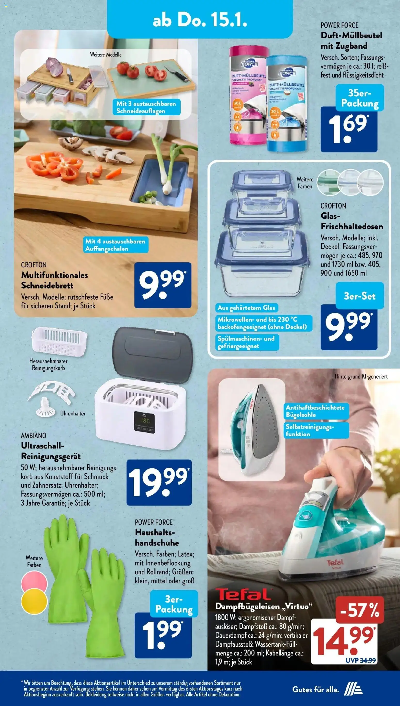 Aldi Süd - Aldi Süd: Wochenangebote – gültig ab 11.01.2026 | Seite: 15 | Produkte: Korb, Duft, Bekleidung, Handschuhe