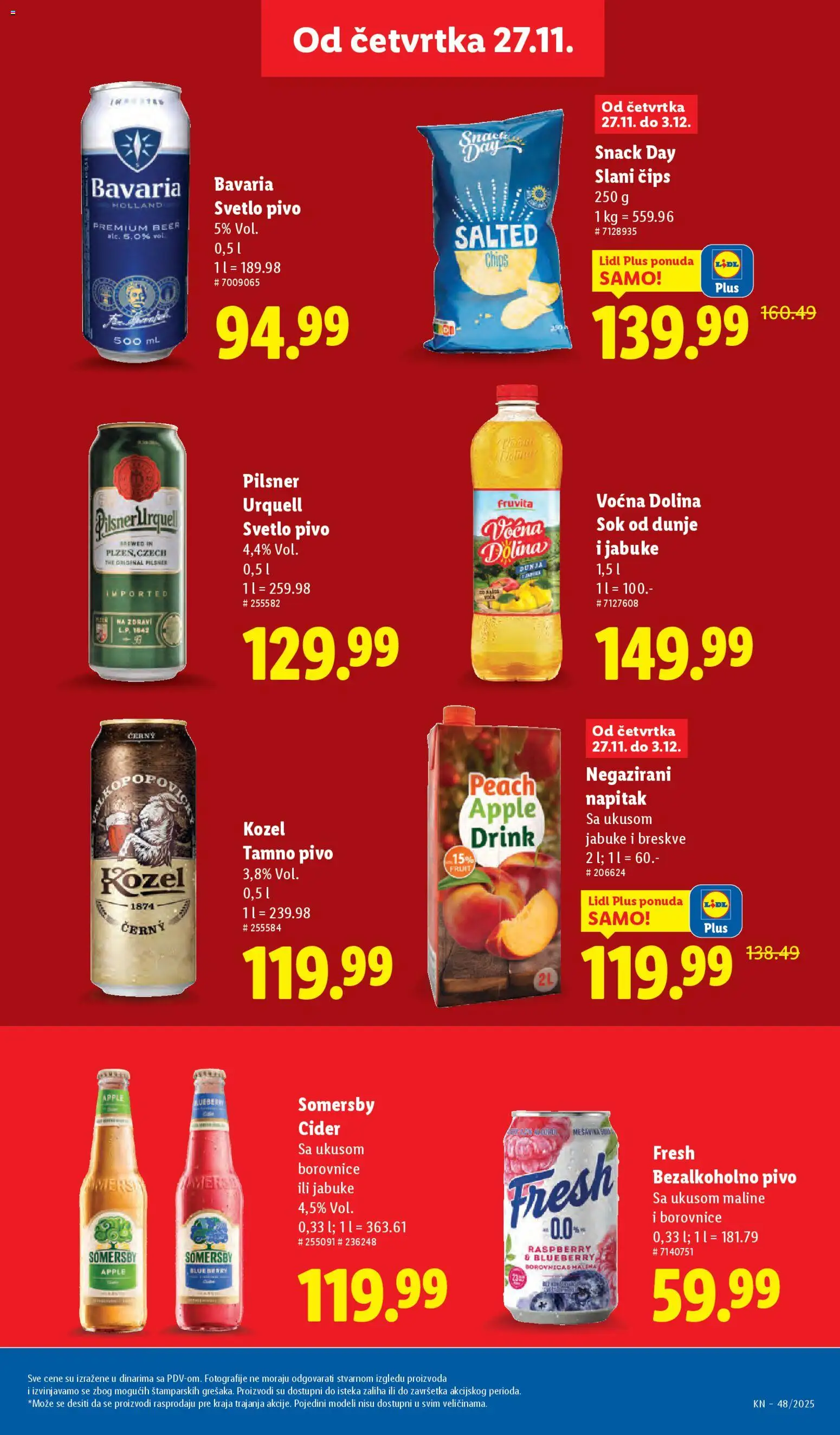 Lidl katalog - važi od 27.11.2025 | Strana: 31 | Proizvode: Cider, Fruvita, Somersby, Pivo