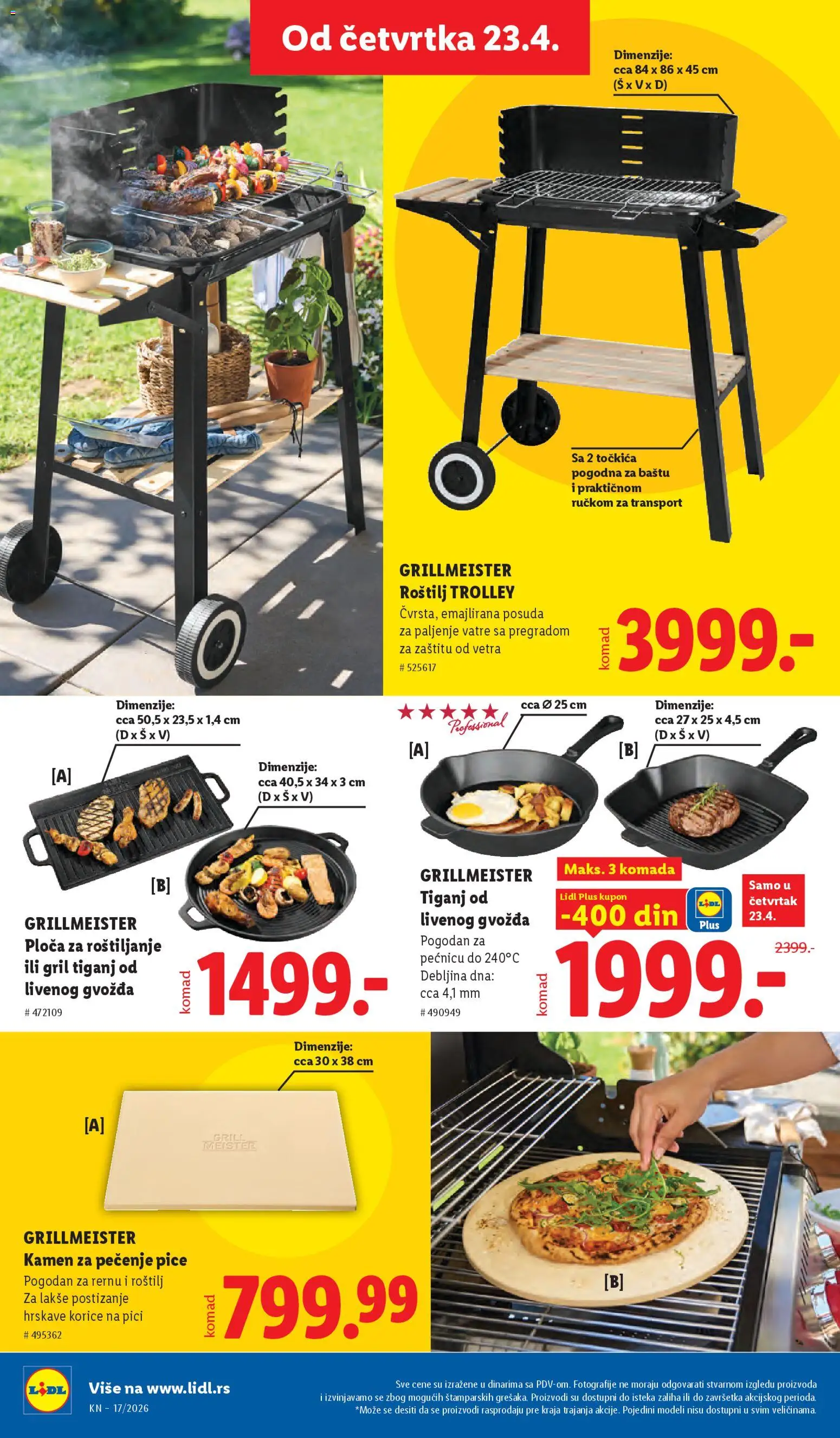 Lidl katalog - važi od 23.04.2026 | Strana: 82 | Proizvode: Tiganj, Roštilj