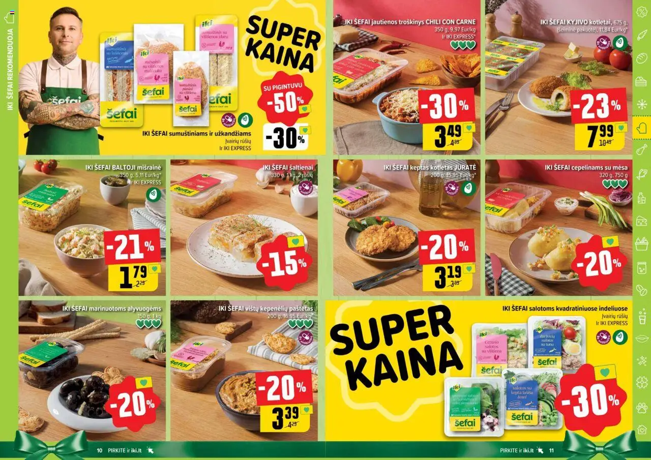 IKI akcijos nuo 20.10.2025 | Puslapis: 6 | Prekių: Salotos, Vištienos, Jautienos, Vištiena