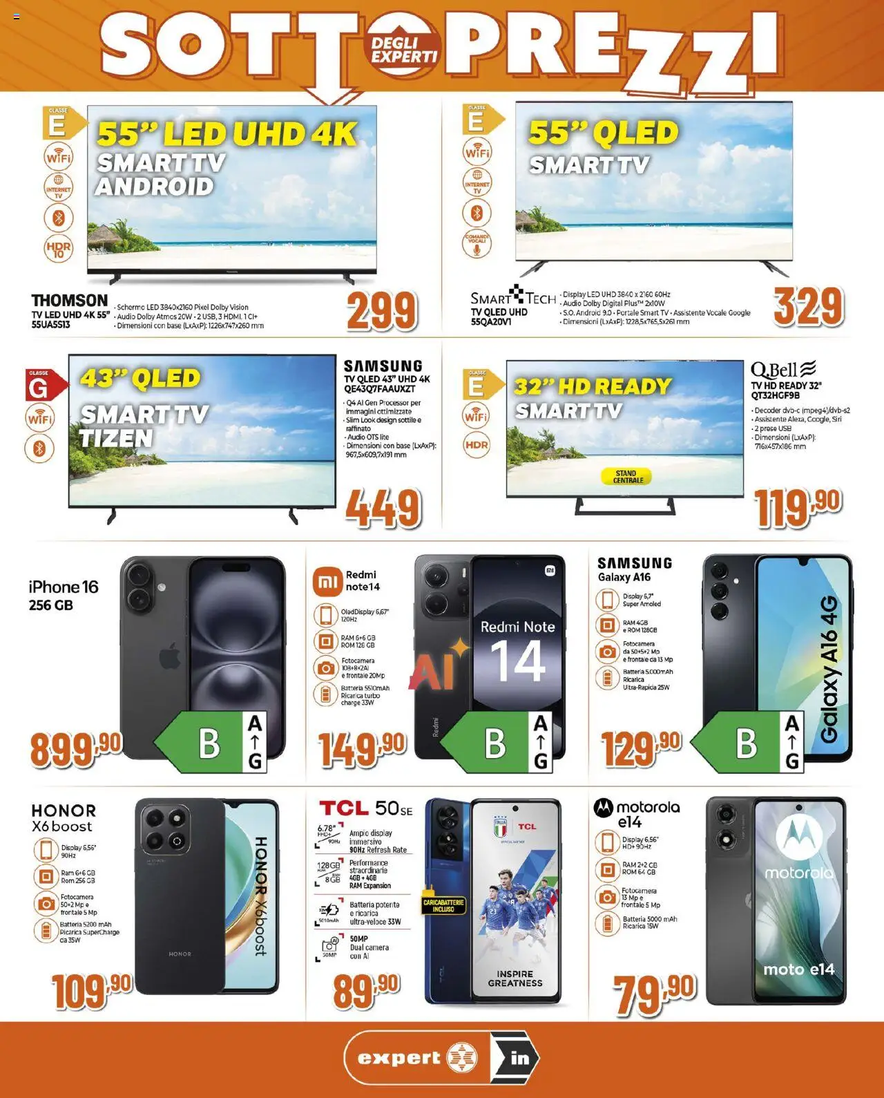 Volantino Ipercoop del 02.10.2025 | Pagina: 2 | Prodotti: smart TV, TV, Fotocamera, Caricabatterie