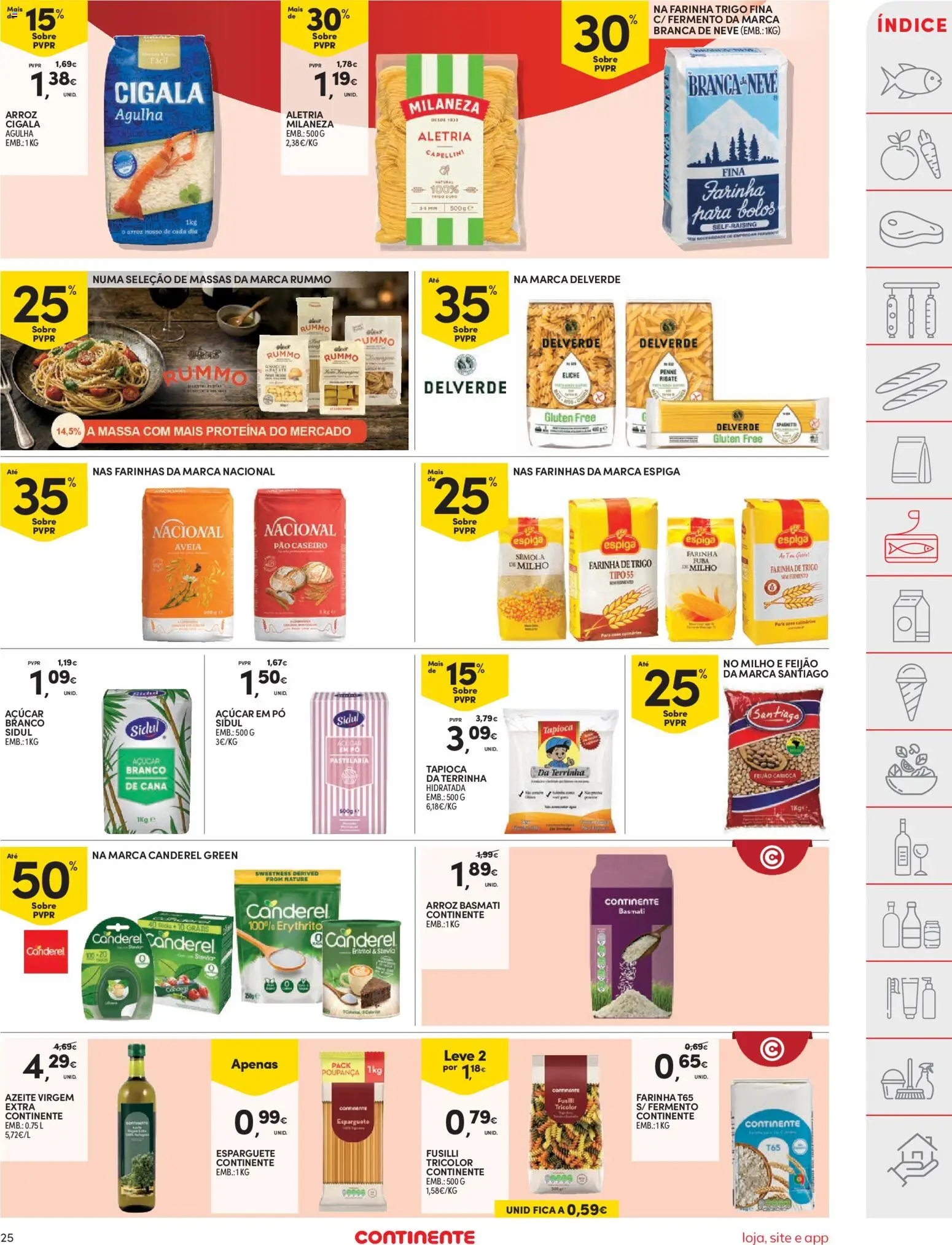 Continente folheto │ válido de 31.03.2026 | Página: 25 | Produtos: Azeite, Milaneza, Tapioca, Proteina