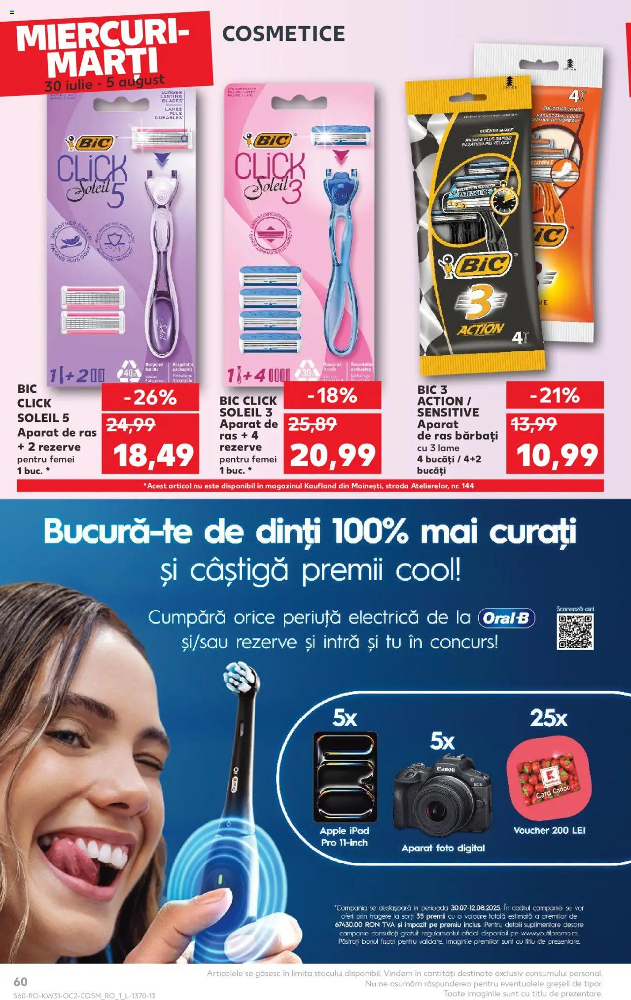 Kaufland RO akciós ujság - amely érvényes a következő dátumtól: 30.07.2025 | Oldal: 60