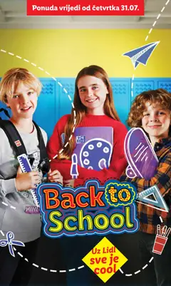 Back to School Lidl - Pregled kataloga iz trgovine Lidl, vrijedi od 31.07.2025