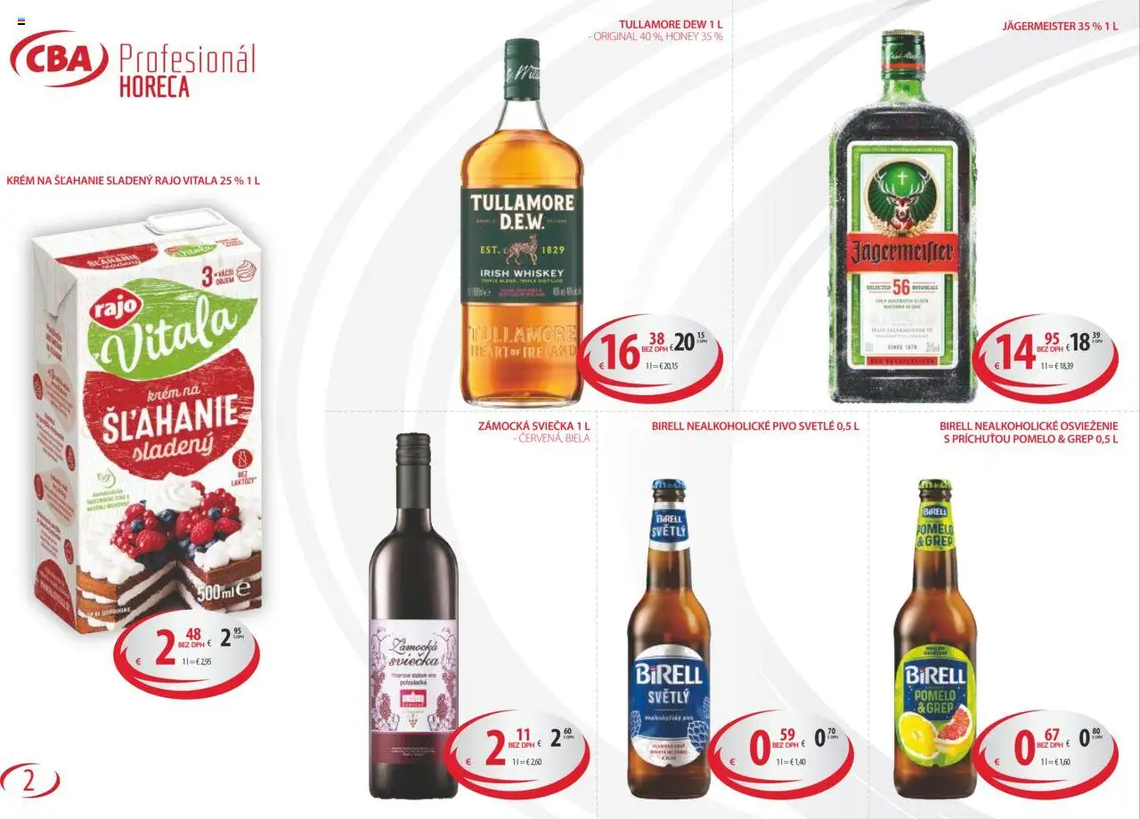 Sintra Horeca & Gastro │ platný od 03.09.2025 | Strana: 2 | Produkty: Pivo, Nealkoholické pivo, Pomelo, Grep
