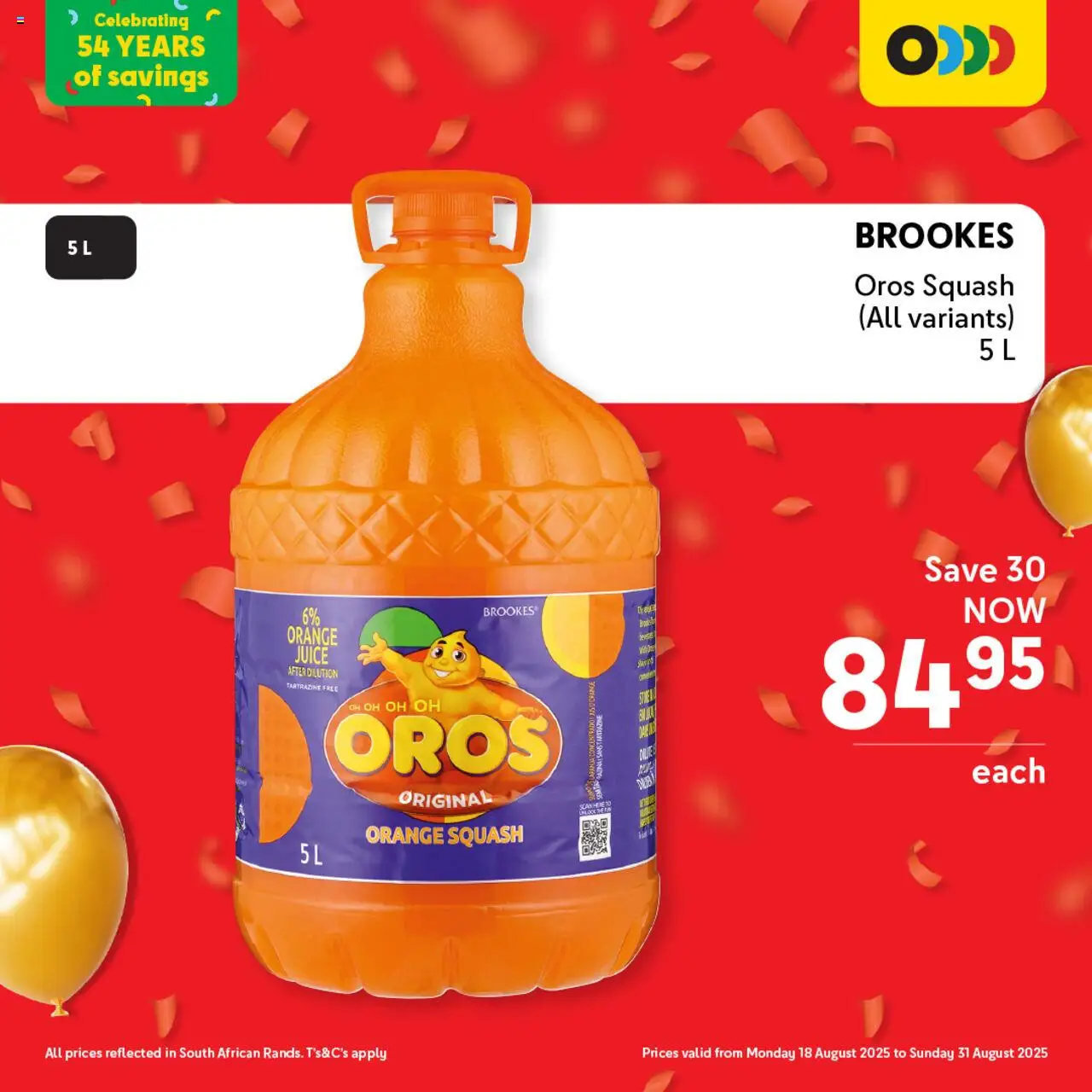 Makro Birthday Deals Drinks │ valid from 18.08.2025 | Page: 10 | Products: Squash, Juice