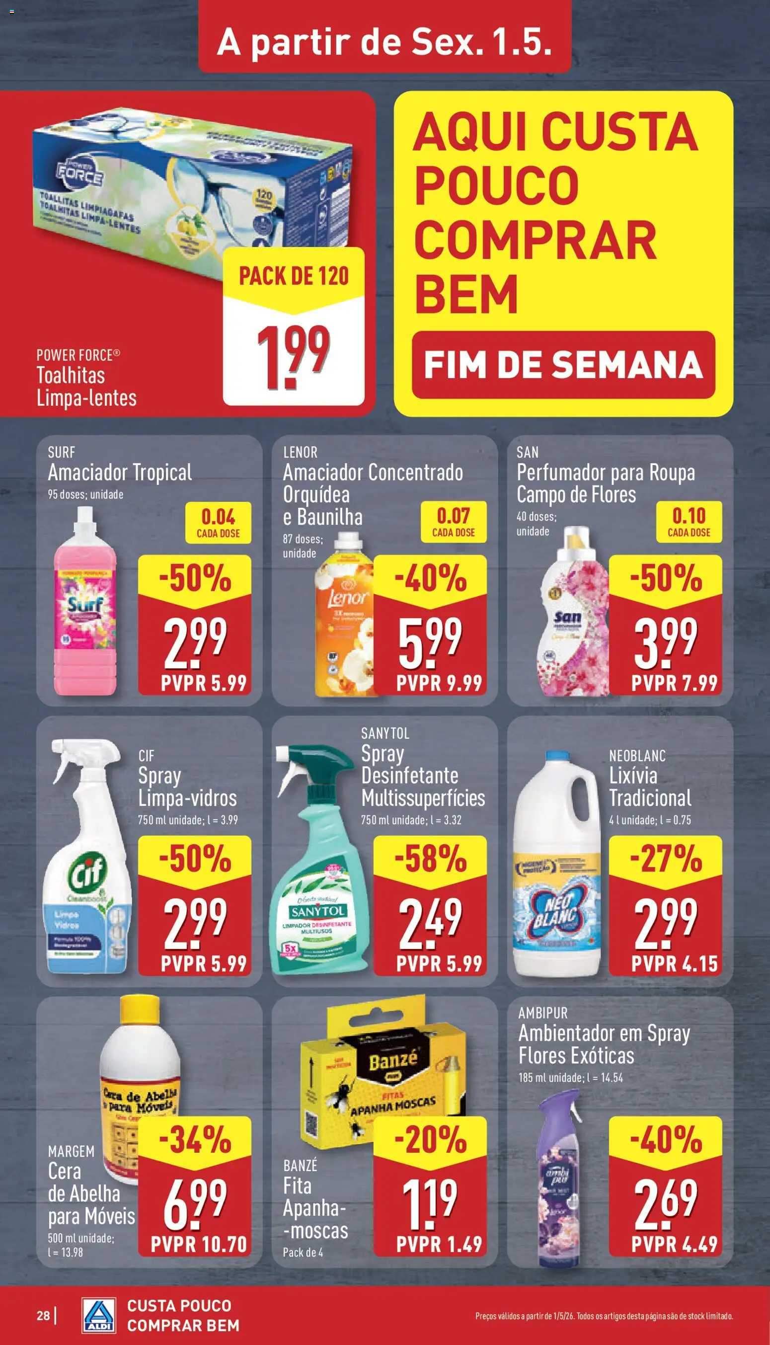 Aldi folheto | 27/04/2026 |  🎉 Como obter um desconto limitado? Poupe ainda hoje! | Portugal
