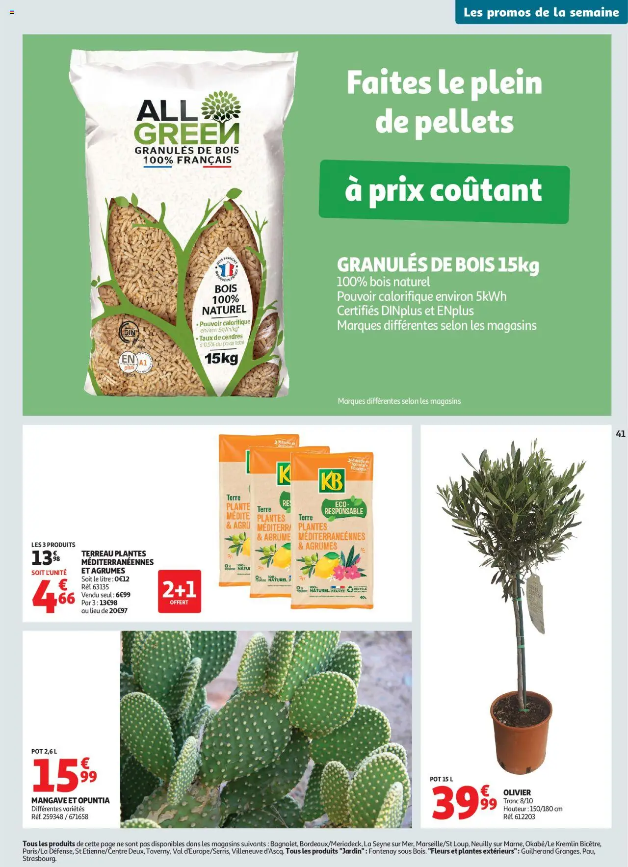  | Page: 41 | Produits: Poids, Plantes, Terreau, Olivier