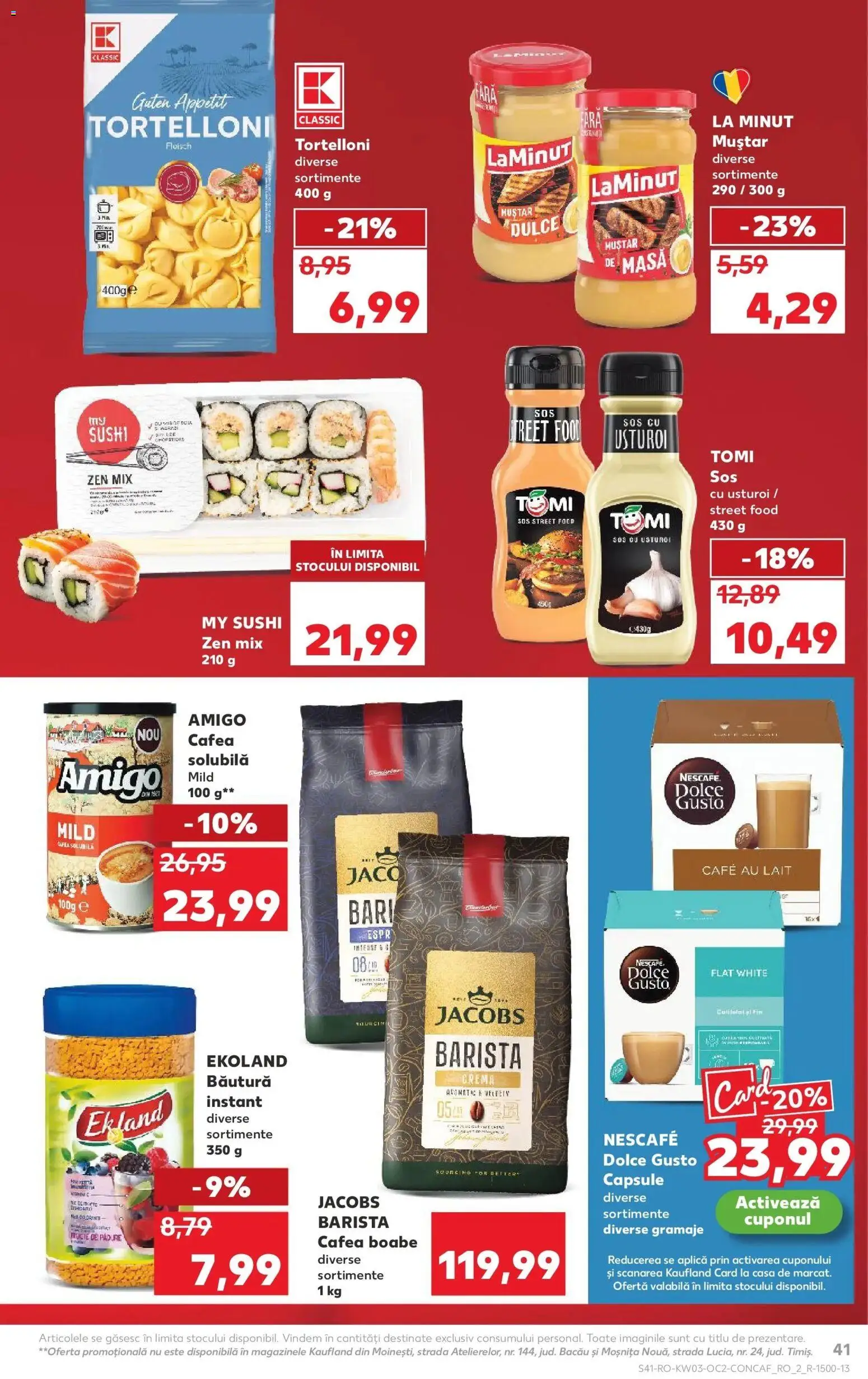 Noul catalog Kaufland – valabil de la 14.01.2026 | Pagină: 41 | Produse: Masă, Köpek çiti, Cremă, Sos