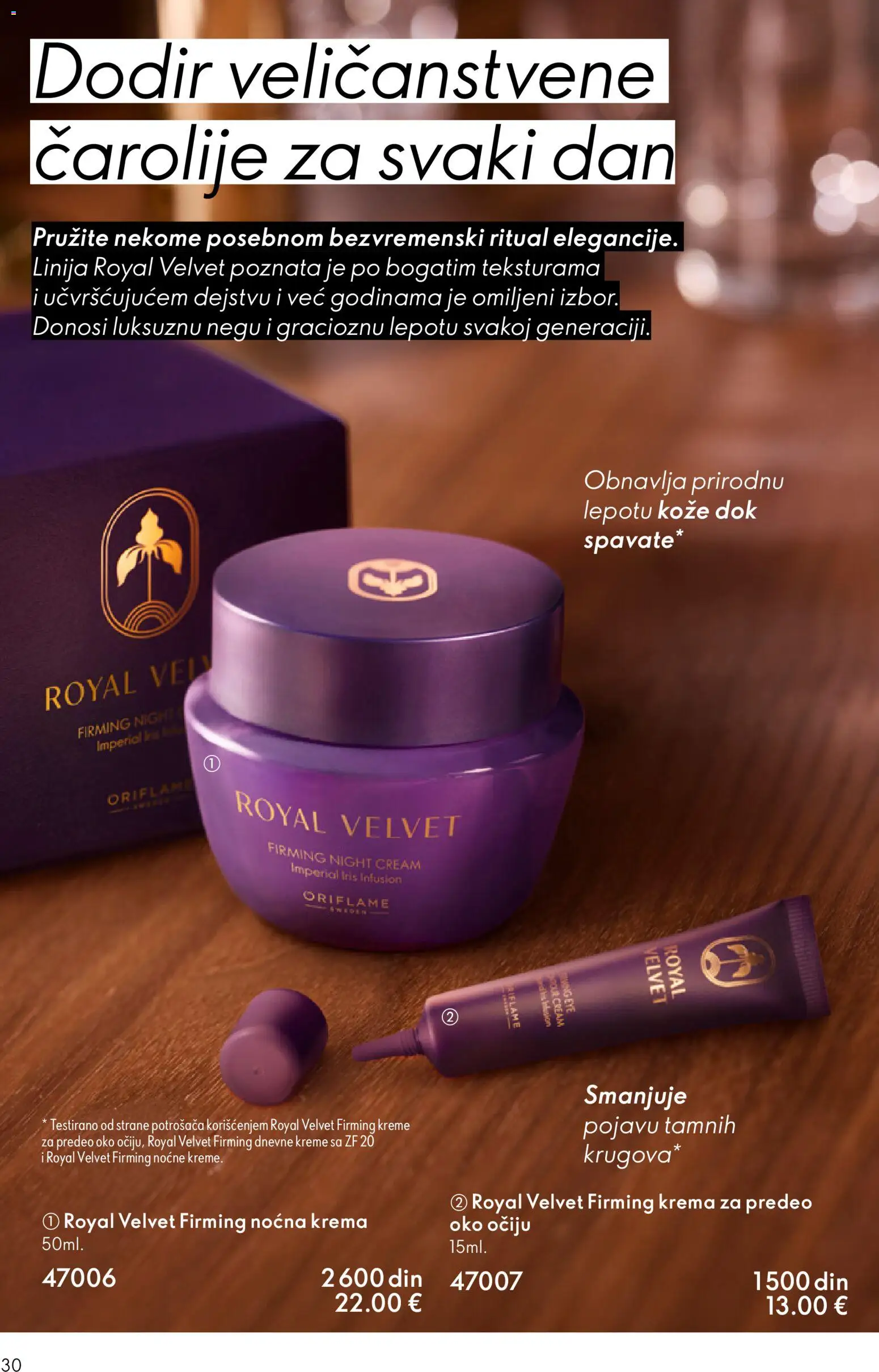 Oriflame katalog - važi od 19.11.2025 | Strana: 30 | Proizvode: Krema