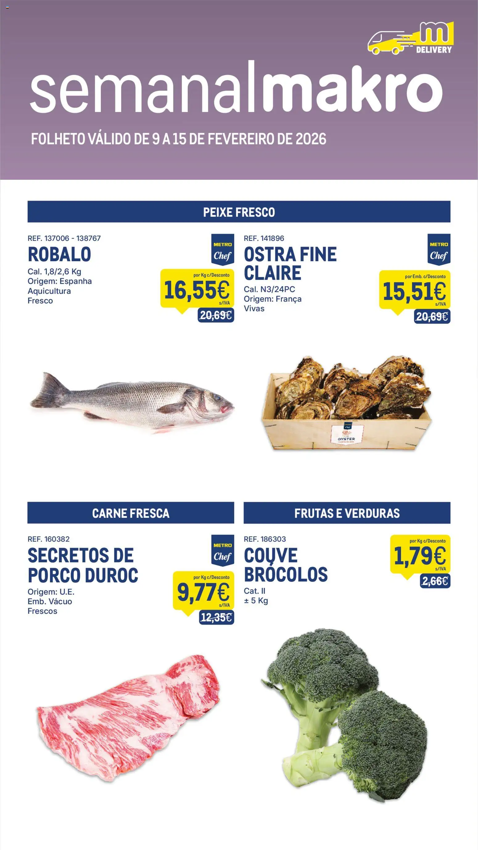 Makro Folheto Delivery │ válido de 09.02.2026 | Página: 1