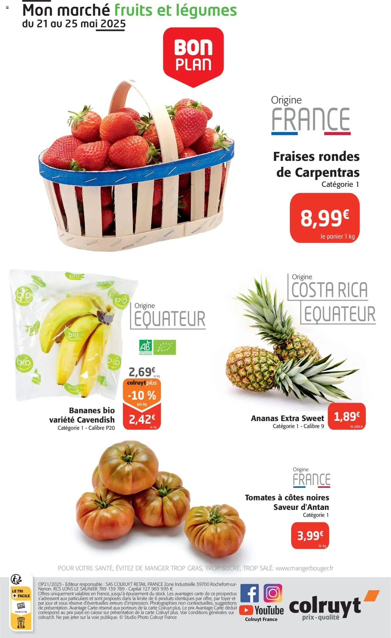  | Page: 28 | Produits: Tomates, Bananes, Ananas, Fraises