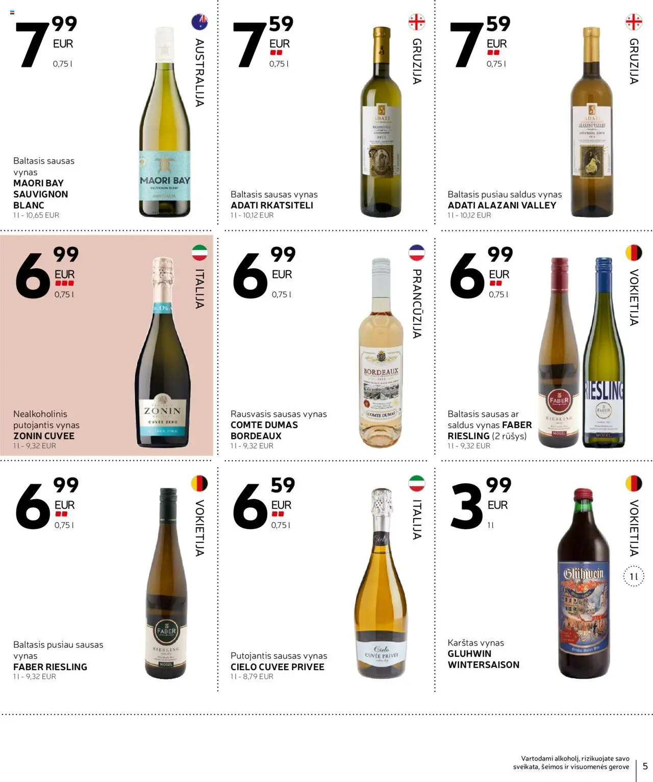 Rimi akcijos nuo 21.10.2025 | Puslapis: 5 | Prekių: Vynas