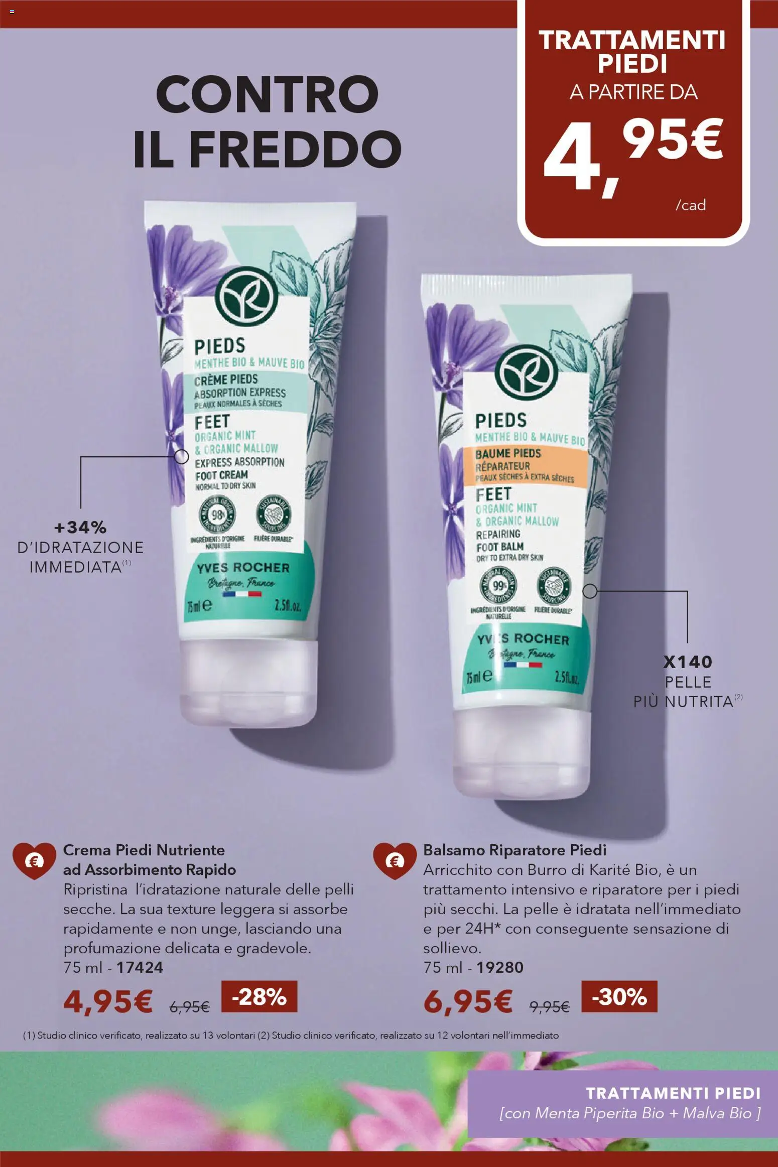 Volantino Yves Rocher del 17.02.2026 | Pagina: 59 | Prodotti: Balsamo, Crema, Crema piedi, Burro