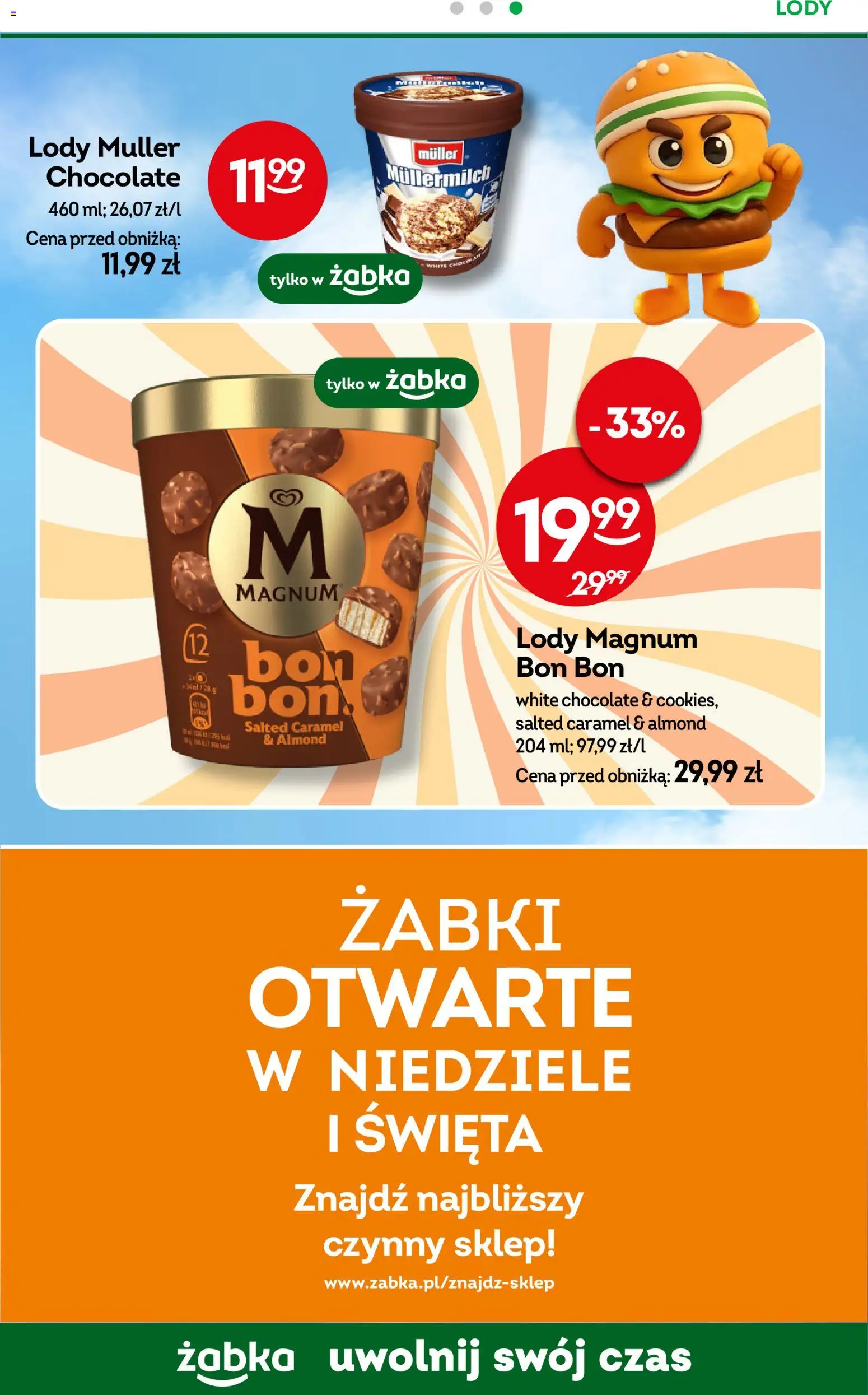 Żabka Gazetka od 05.11.2025 | Strona: 69 | Produkty: Lody Magnum, Lody
