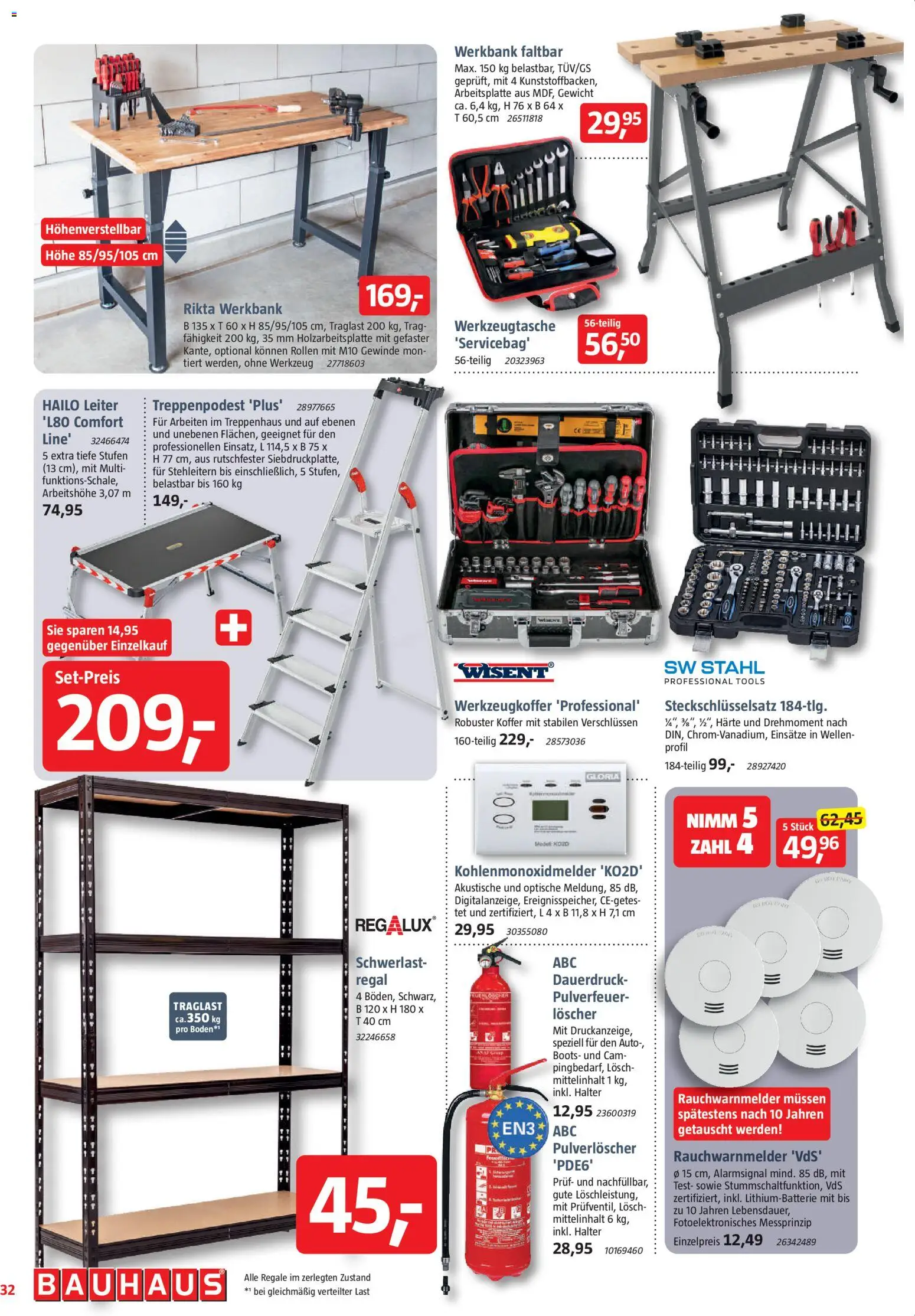 Bauhaus Prospekt 	 – gültig ab 29.11.2025 | Seite: 32 | Produkte: Gewicht, Koffer