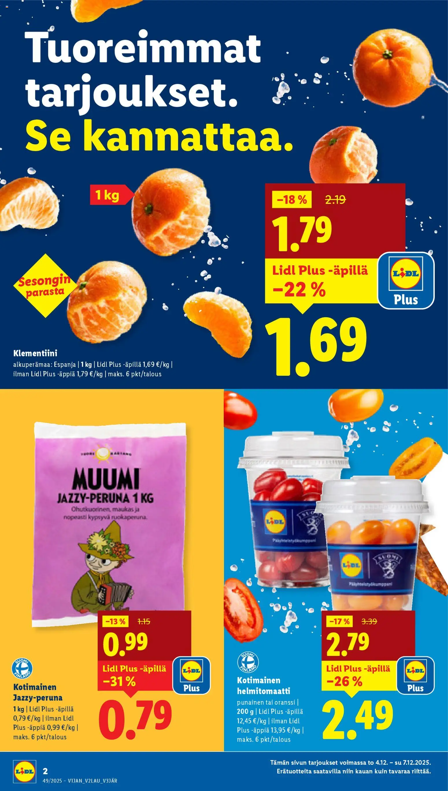 Lidl tarjoukset - Tampere – voimassa 04.12.2025 alkaen | Sivu: 2