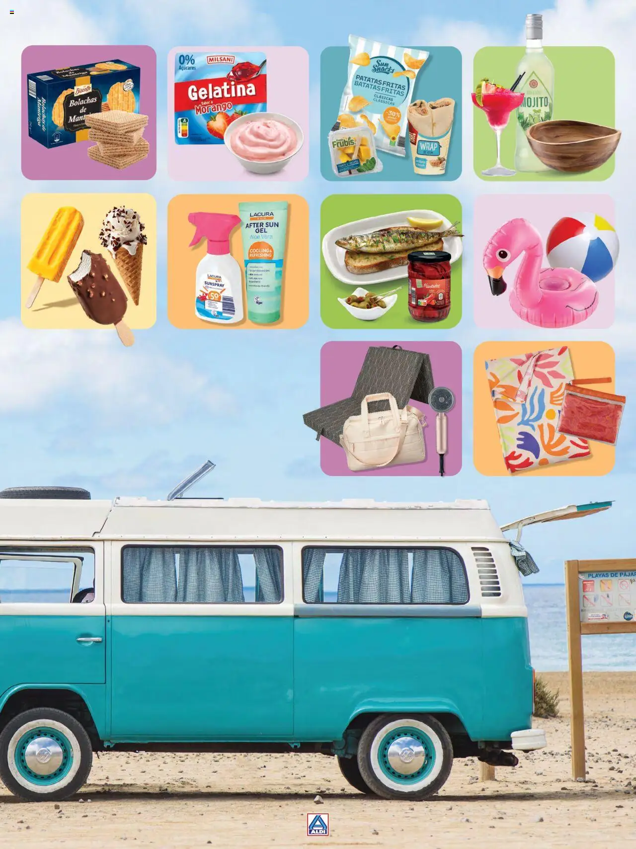 Aldi Especial Verão  │ válido de 09.06.2025 | Página: 3 | Produtos: Gelatina, Bolachas, Manteiga, Batatas fritas