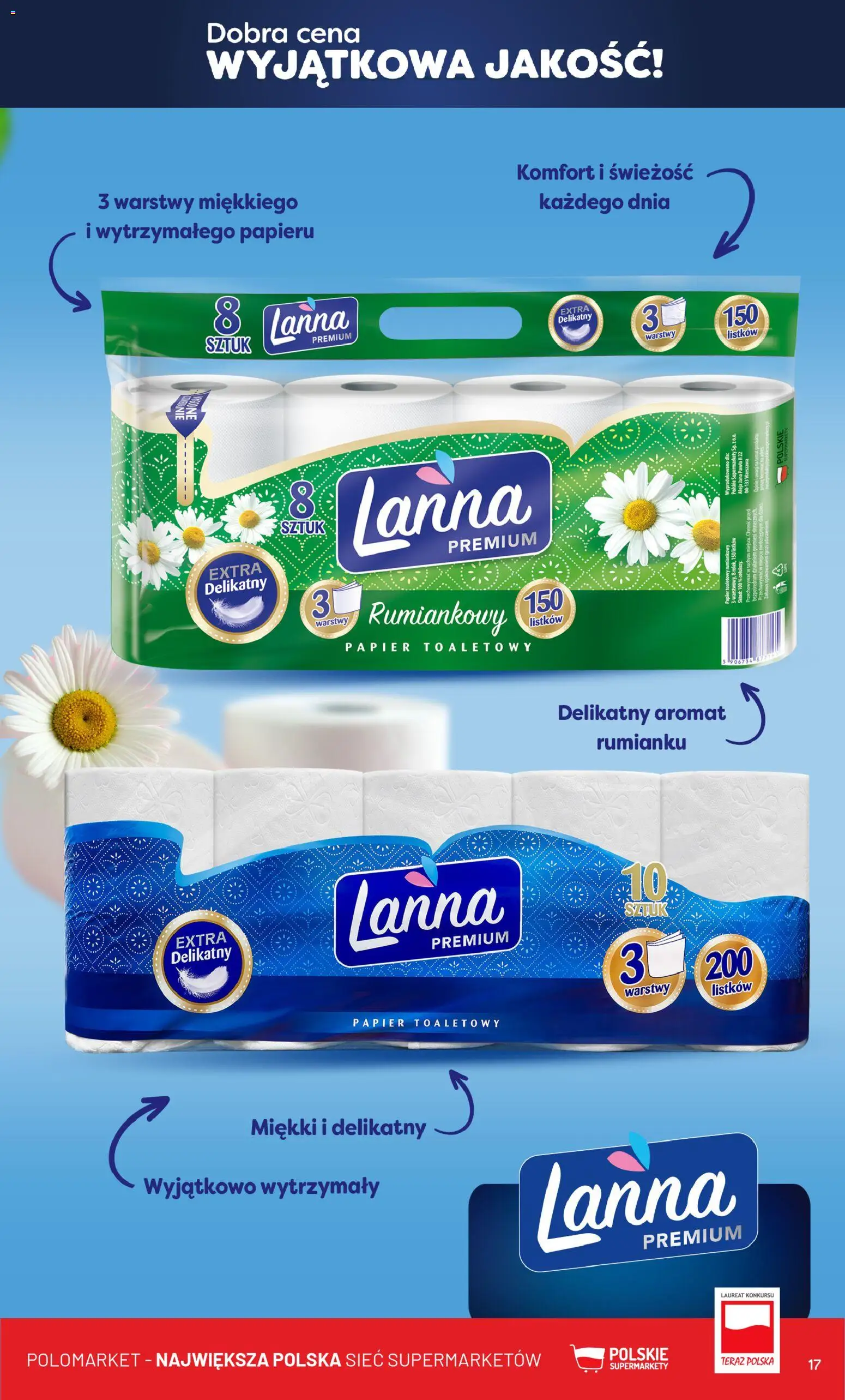 POLOmarket Gazetka - Wyjatkowa Jakość od 19.11.2025 | Strona: 17 | Produkty: Papier toaletowy