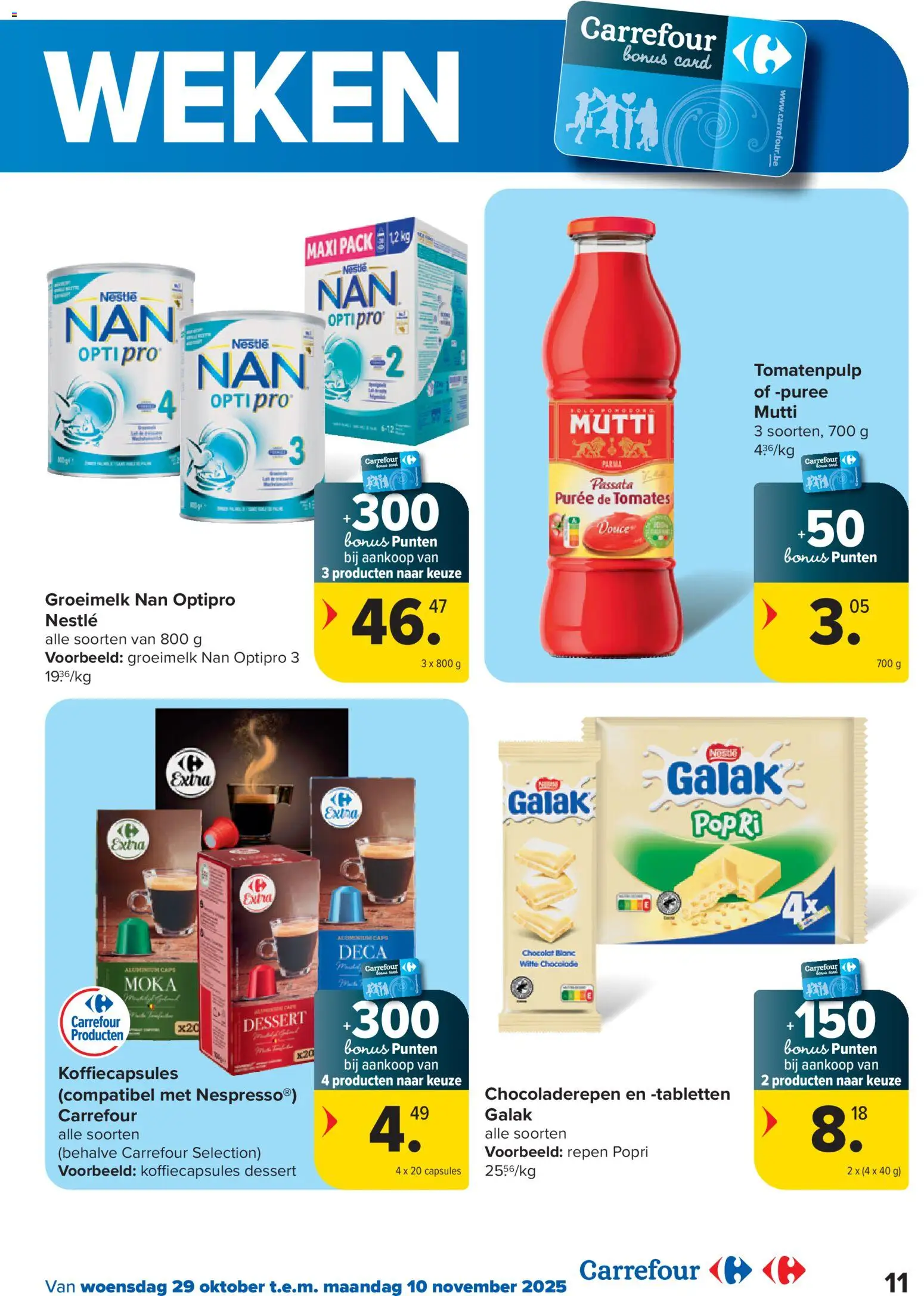 {H1} | Pagina: 11 | Producten: Rooibos tea, Repen, Koffiecapsules, Chocolade