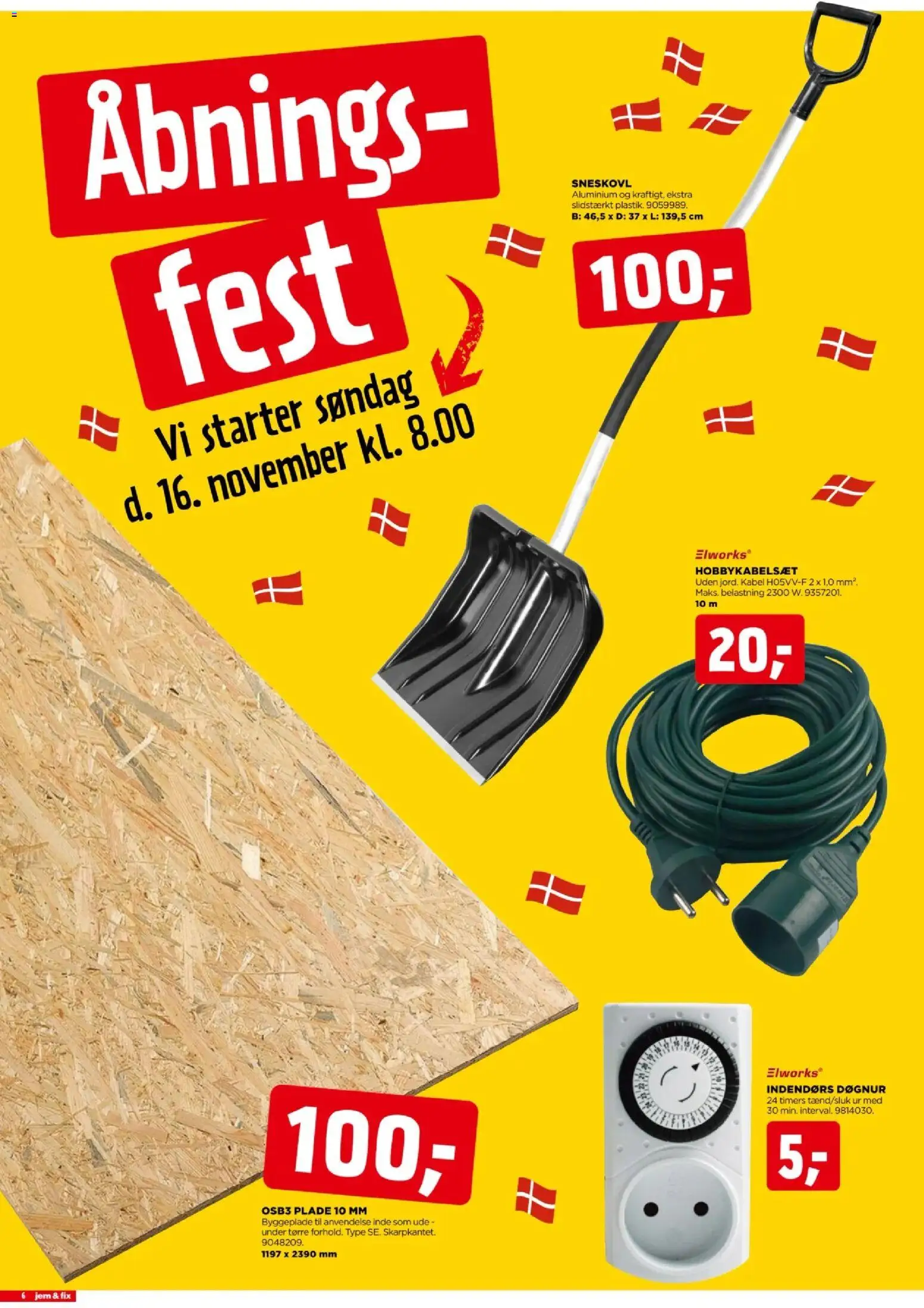 Jem & fix tilbudsavis – gyldig fra 16.11.2025 | Side: 6 | Produkter: Ur, Søm, Kabel