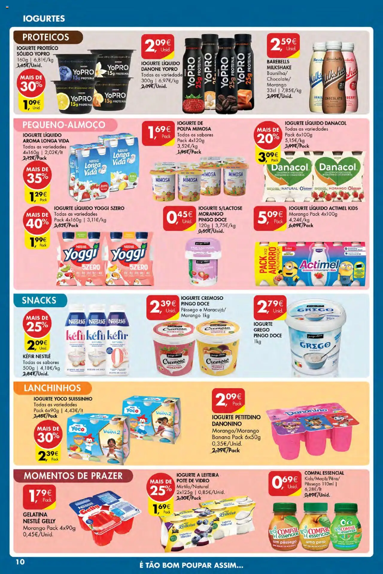 Pingo Doce Poupe Esta Semana Açores │ válido de 18.09.2025 | Página: 10 | Produtos: Banana, Kefir nestlé, Iogurte, Nestlé
