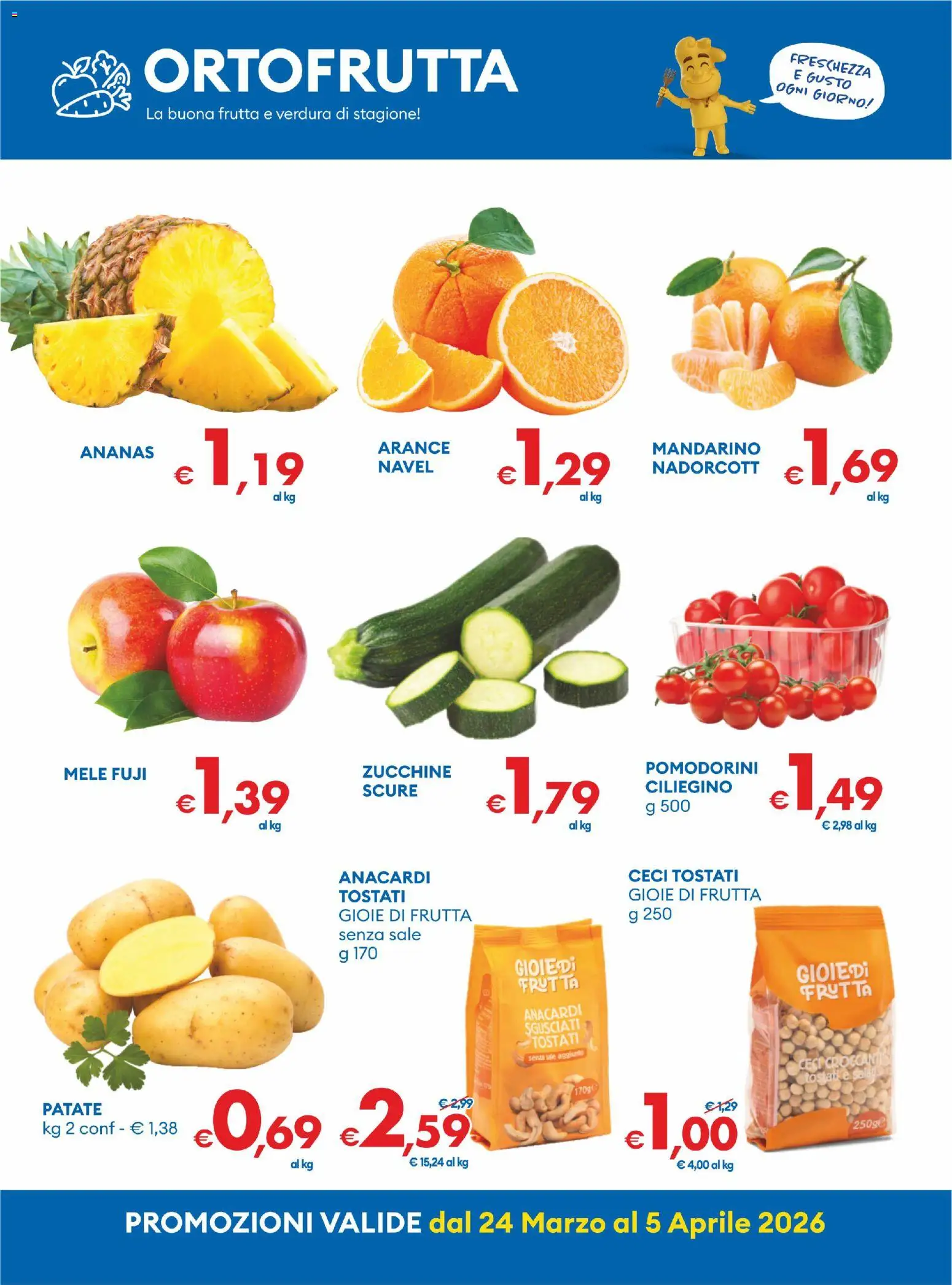 Volantino MD Discount del 24.03.2026 | Pagina: 24 | Prodotti: Pomodorini, Frutta, Ananas, Zucchine