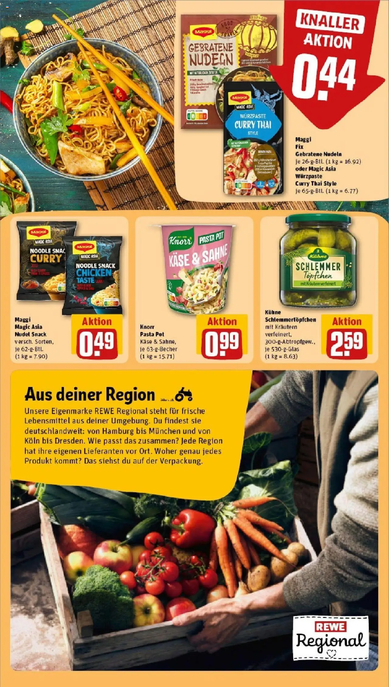 Rewe prospekt Lüdinghausen	 - gültig ab dem 15.06.2025 | Seite: 20 | Produkte: Maggi, Käse, Knorr, Sahne