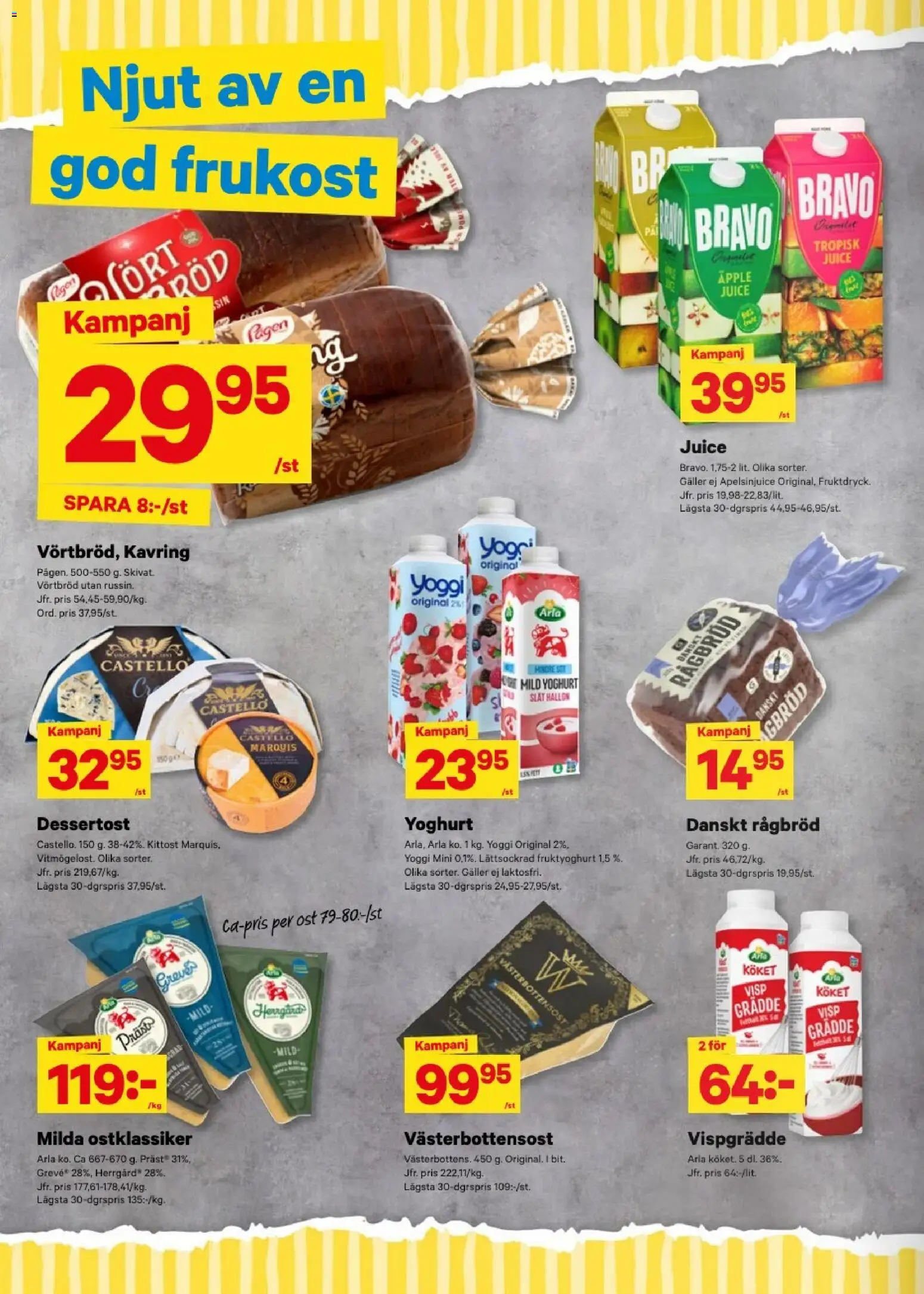 City Gross reklamblad aktuell från 22.12.2025 | Sida: 4 | Produkter: Visp, Galler, Juice, Grädde