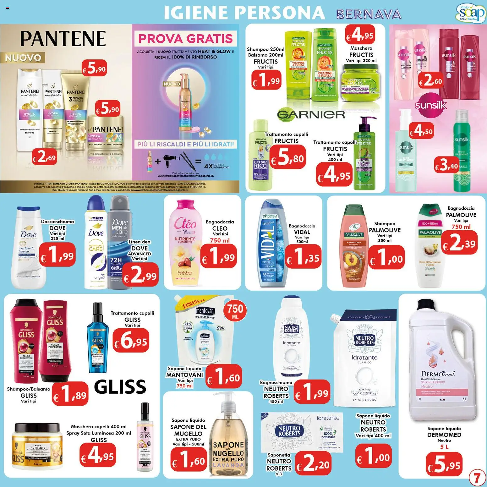 Volantino Bernava del 27.02.2026 | Pagina: 7 | Prodotti: Maschera, Bagnoschiuma, Data, Lavanda