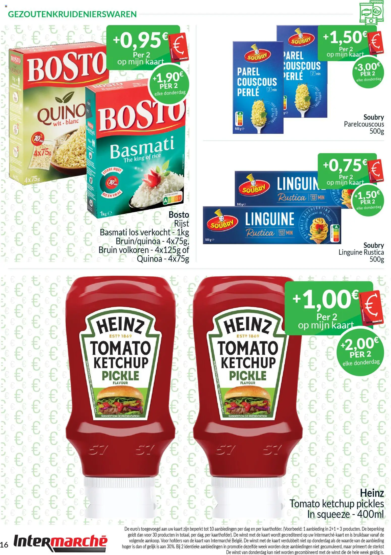 {H1} | Pagina: 16 | Producten: Rijst, Ketchup, Quinoa, Kaart