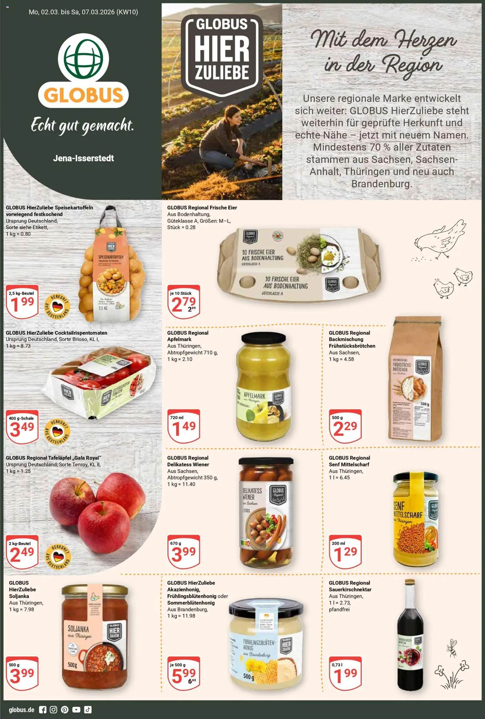 Globus Prospekt – gültig ab 02.03.2026 | Seite: 1 | Produkte: Eier