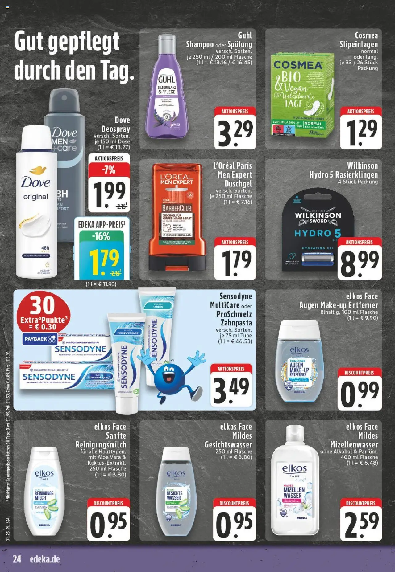 Edeka prospekt Düsseldorf	 - gültig ab dem 27.07.2025 | Seite: 24 | Produkte: Duft, Duschgel, Wasser, Shower Gel