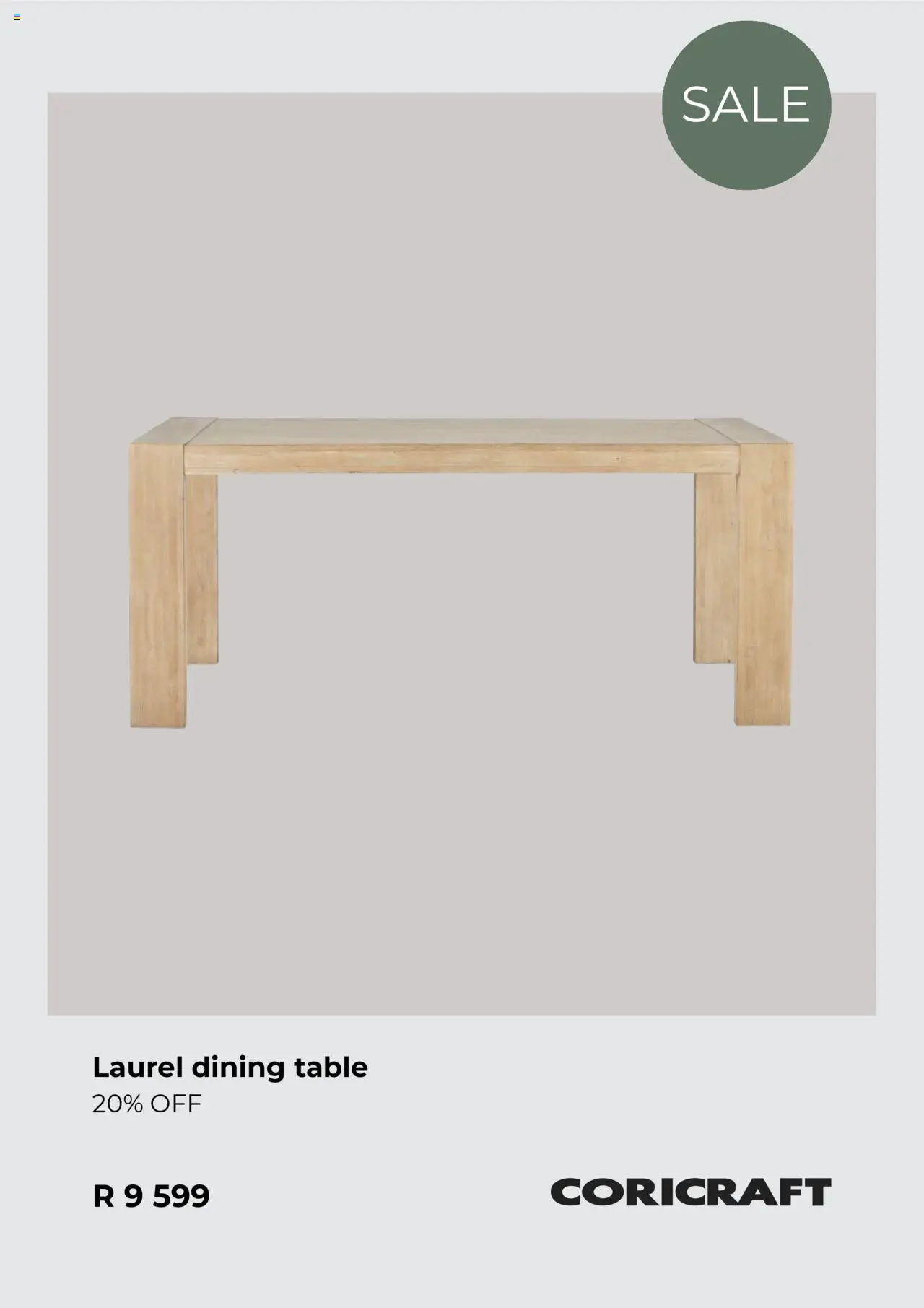 New Coricraft catalogue – valid from 20.10.2025 | Page: 9 | Products: Table