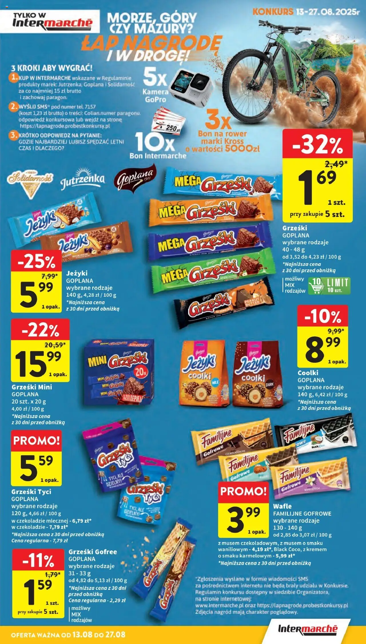 Intermarche Gazetka od 13.08.2025 | Strona: 33 | Produkty: Wafle, Rower