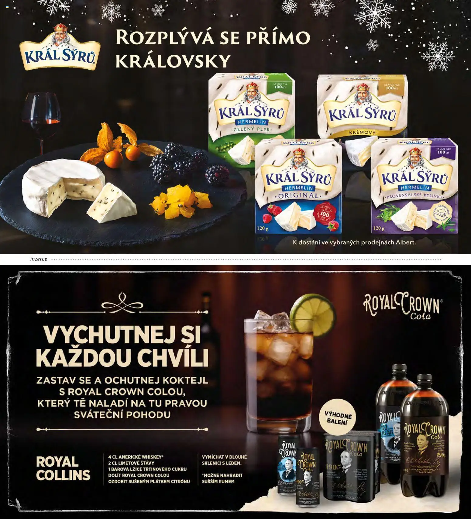 Albert magazín od 01.12.2025 | Strana: 74 | Produkty: Lžíce, Royal Crown Cola, Hermelín, Cola