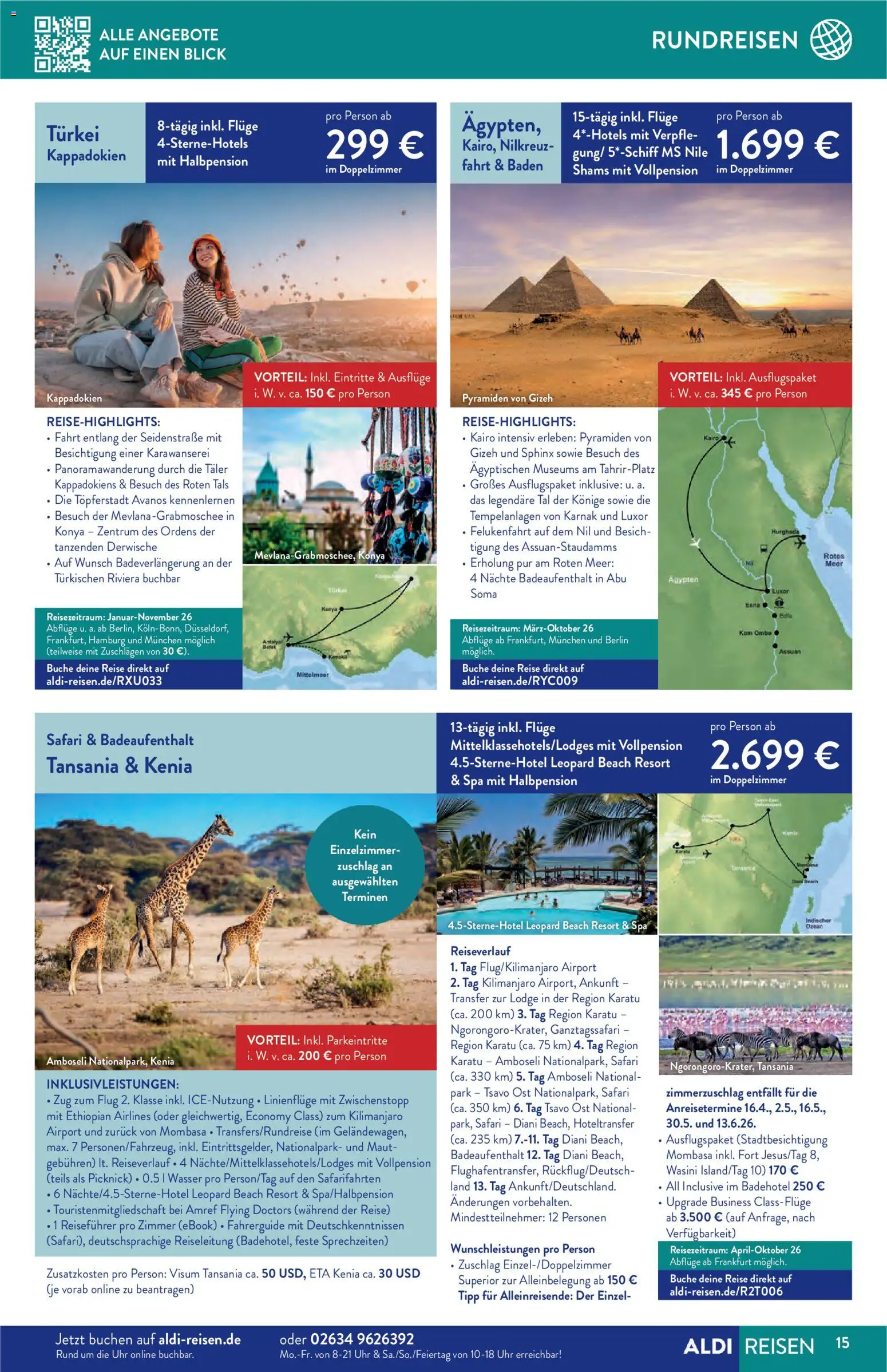 Aldi Reisen  Reisemagazin – gültig ab 01.01.2026 | Seite: 15