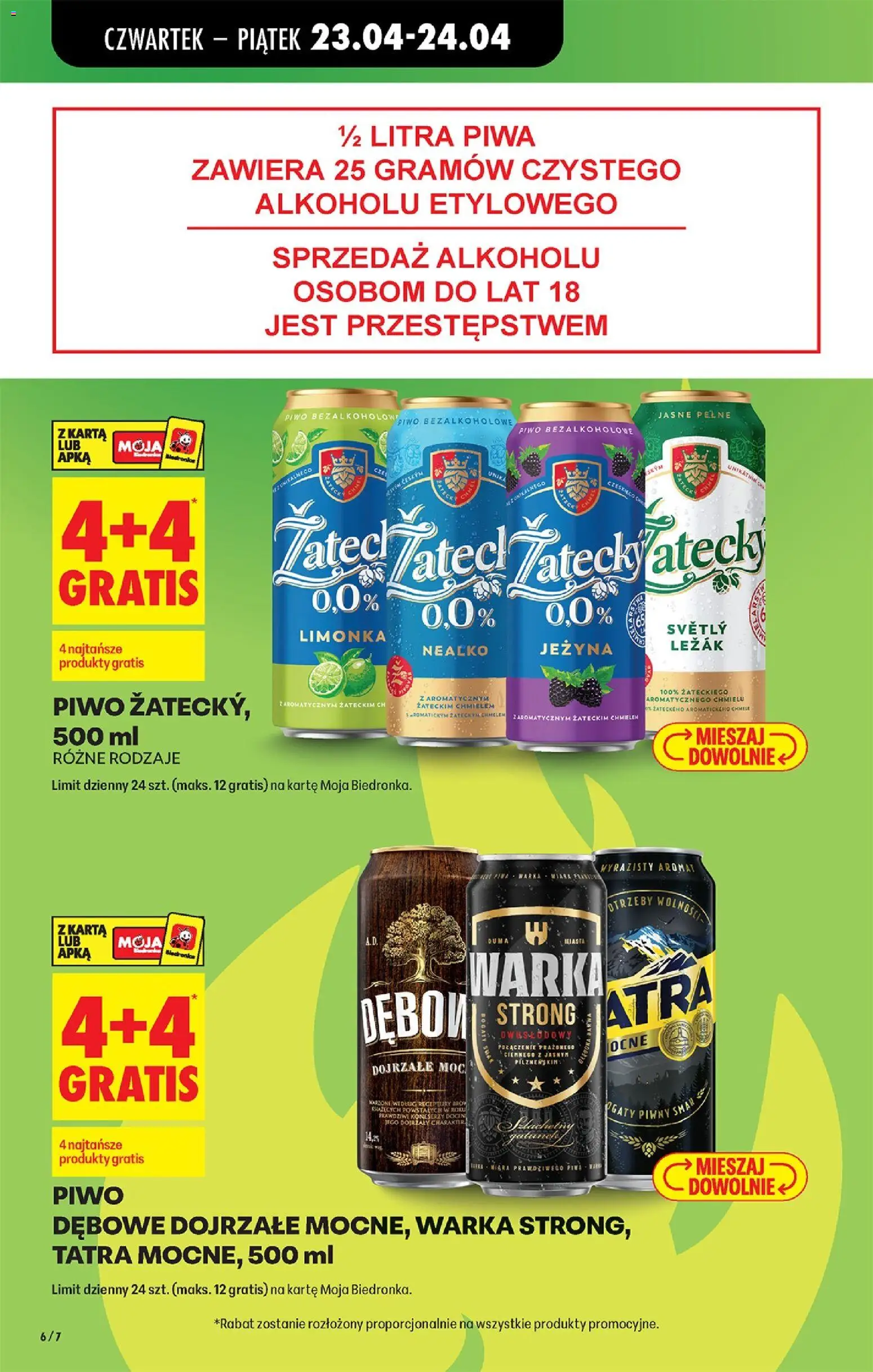 Biedronka gazetka od czwartku od 23.04.2026 | Strona: 20 | Produkty: Karta, Limonka, Leżak, Piwo