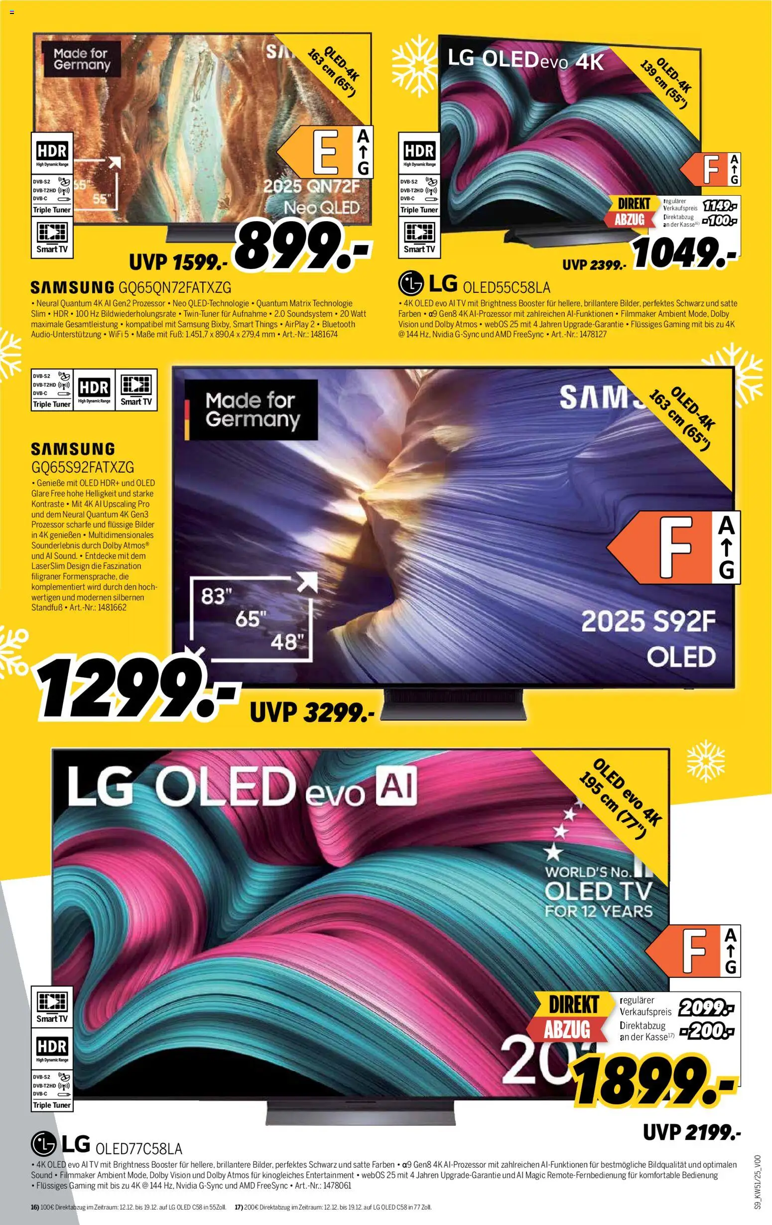 Medimax Prospekt 	 – gültig ab 12.12.2025 | Seite: 9 | Produkte: Samsung, Bilder, Soundsystem, TV