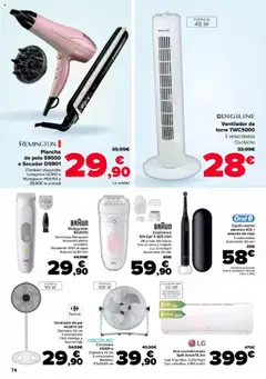 Carrefour folleto │ válido desde el 24.07.2025 | Página: 74 | Productos: Aire acondicionado, Ventilador, Cortapelos, Ventilador de pie