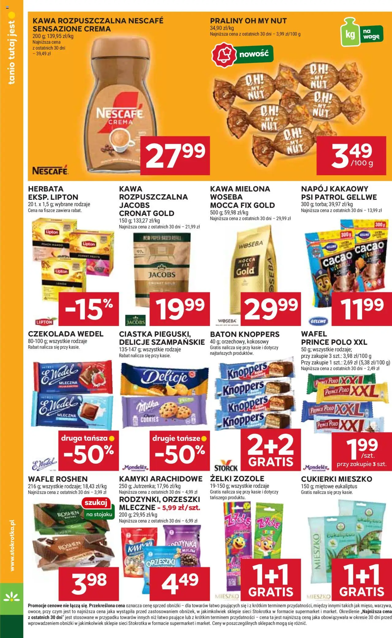 Stokrotka Gazetka od 18.09.2025 | Strona: 22 | Produkty: Wafle, Żelki, Cukierki, Warzywa