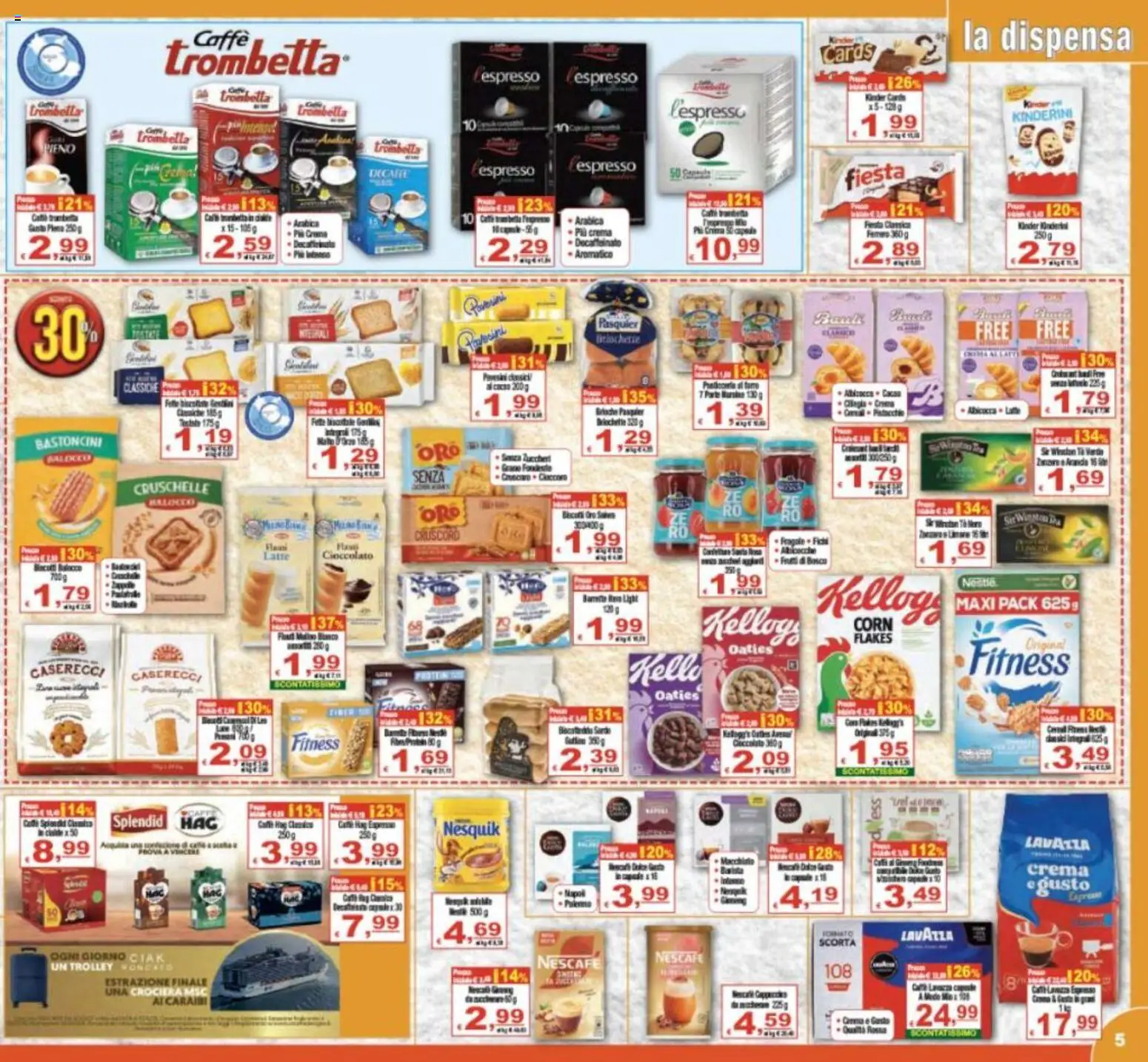 Volantino CTS del 07.11.2025 | Pagina: 5 | Prodotti: Caffè, Biscotti, Lavazza, Trolley
