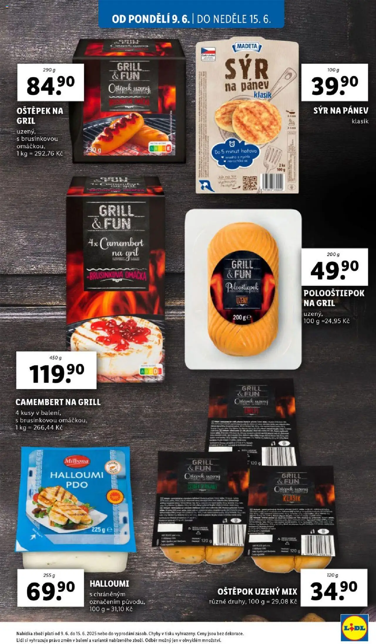Lidl leták od 09.06.2025 | Strana: 27 | Produkty: Sýr, Milbona, Gril, Halloumi