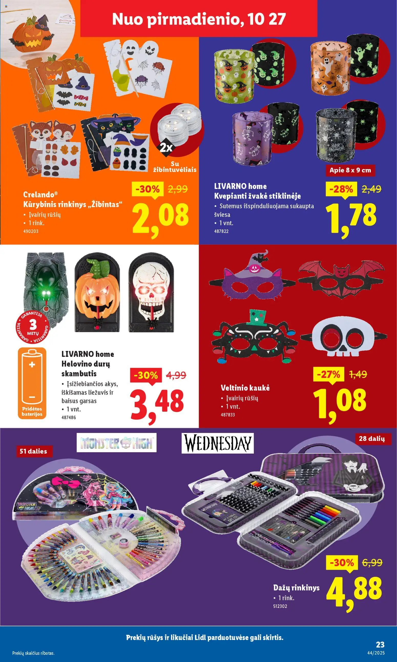 LIDL akcijos nuo 27.10.2025 | Puslapis: 23 | Prekių: Kaukė